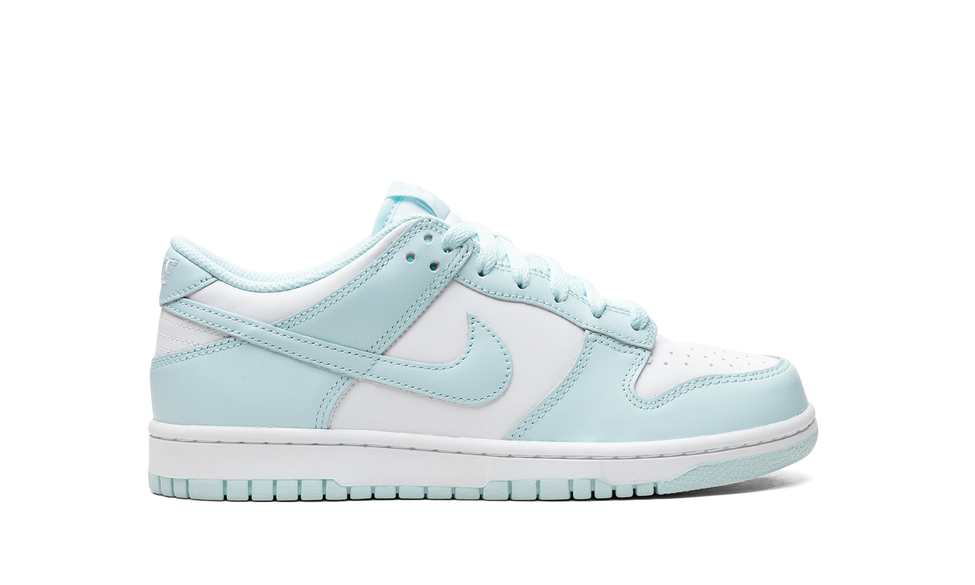 nike dunk low white glacier blue gs+FB9109-105+right view