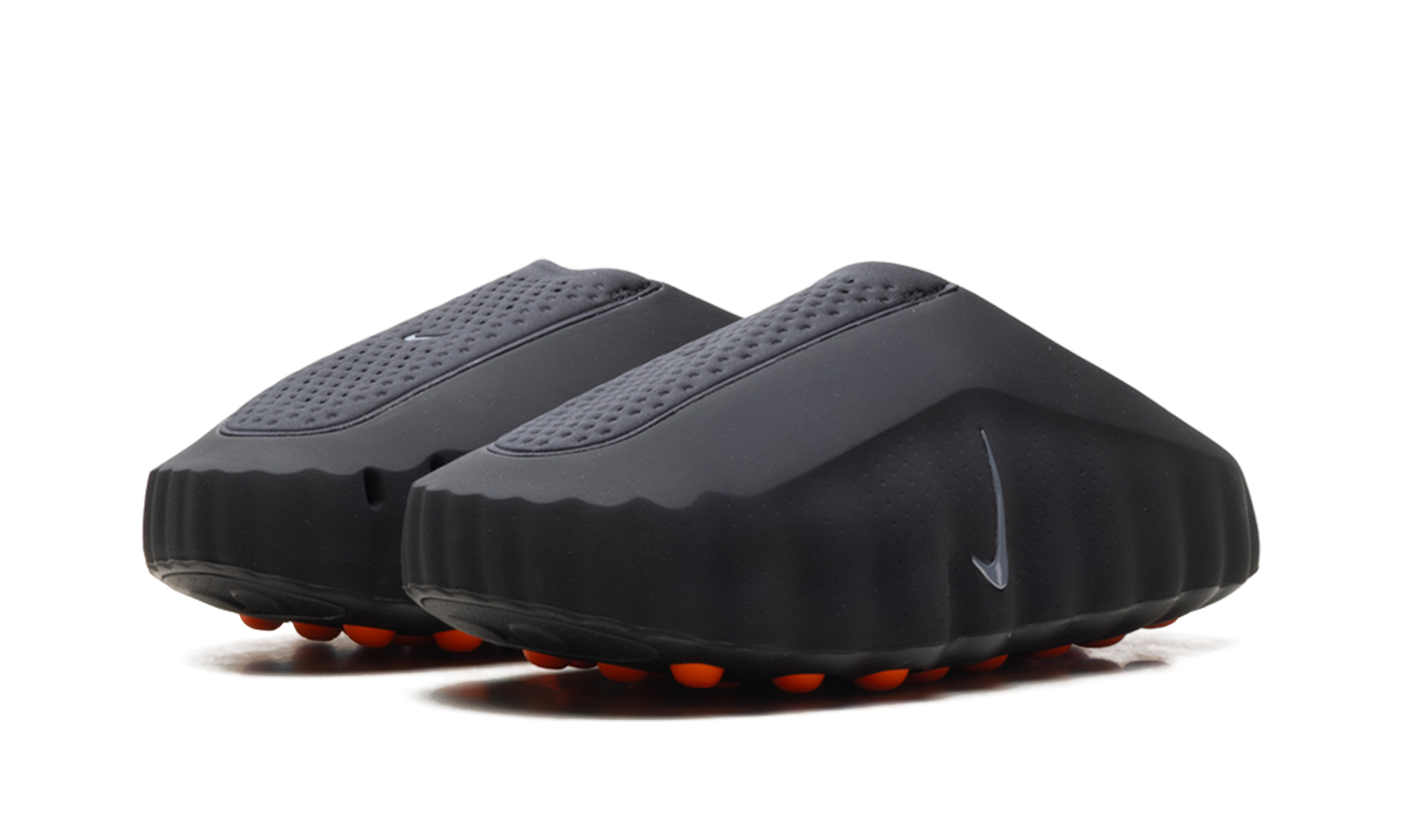 nike mind 001 slide black chrome+HQ4307-001+diagnol left view