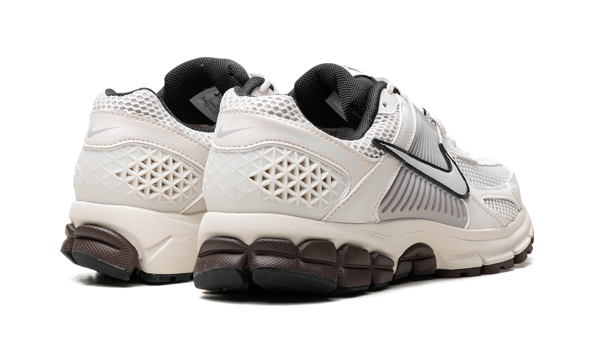 nike zoom vomero 5 phantom light iron ore women s+FJ2028-001+diagnol right behind view