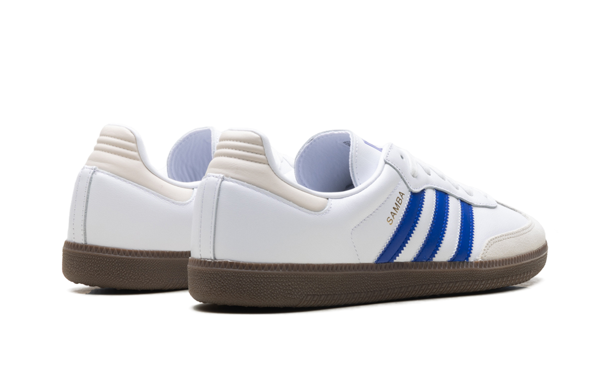 adidas samba og cloud white lucid blue+JR0909+diagnol right behind view