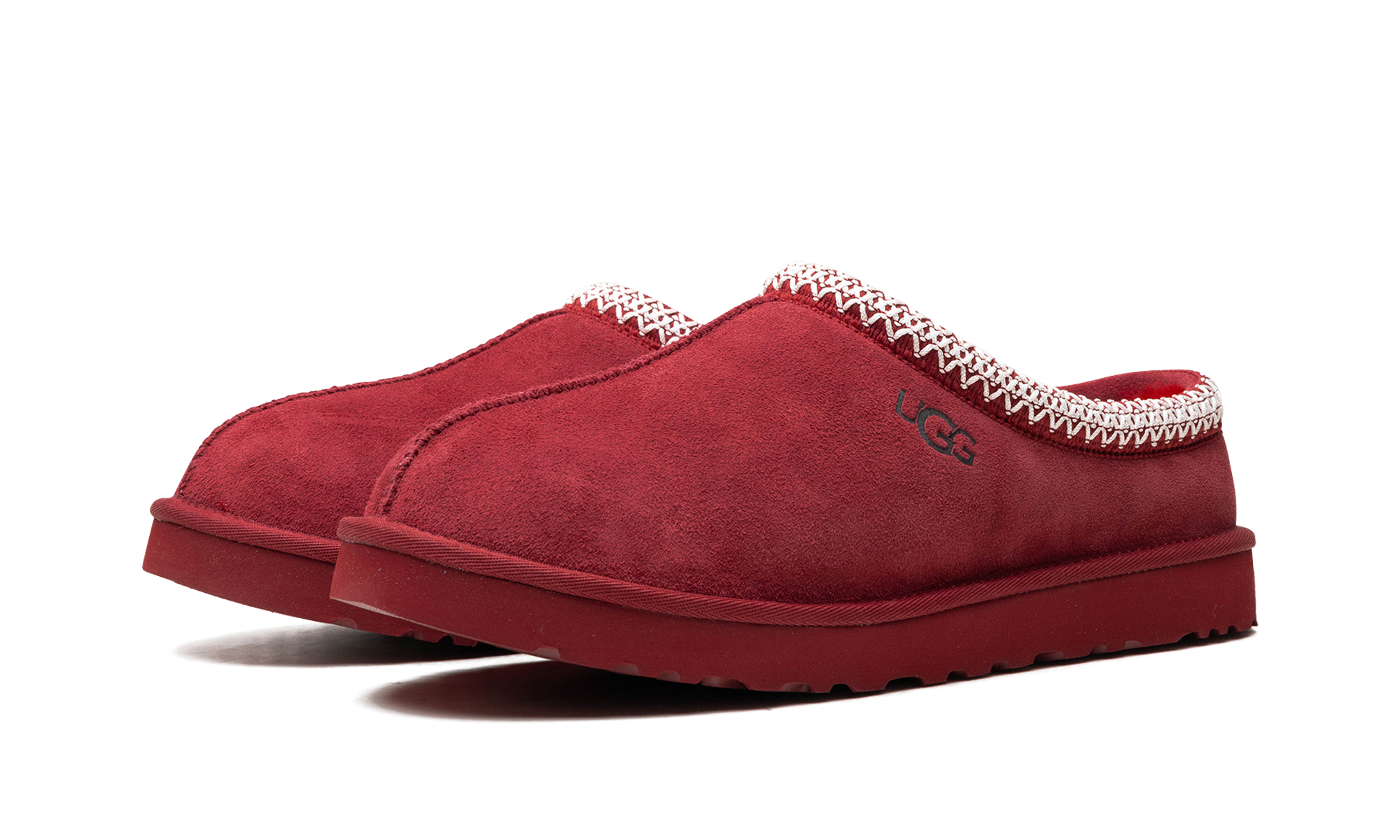 ugg tasman slipper red wine+5950-RWN+diagnol left view