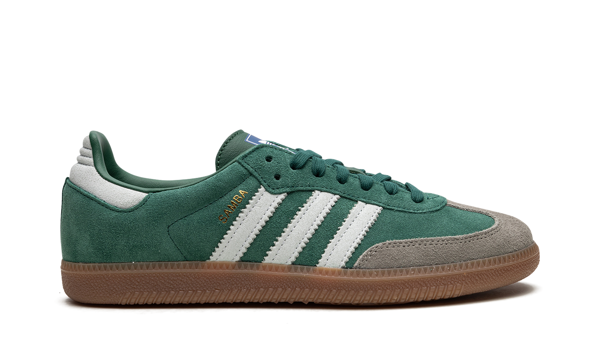 adidas samba og collegiate green gum grey toe+ID2054+right view