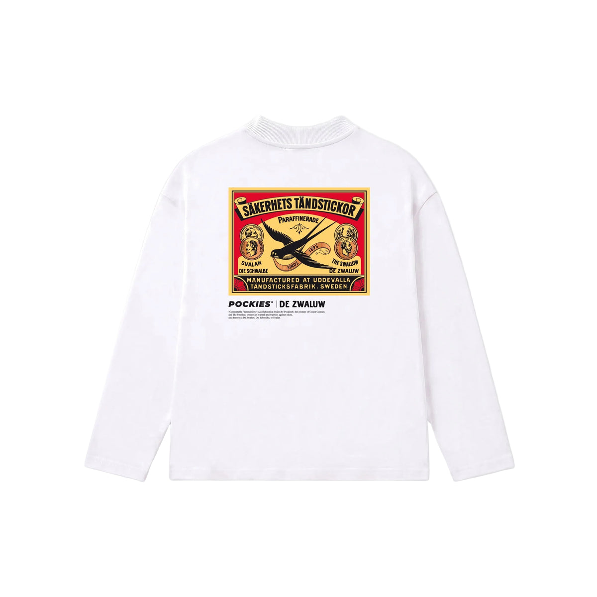 Pockies x De Zwaluw Longsleeve Wit