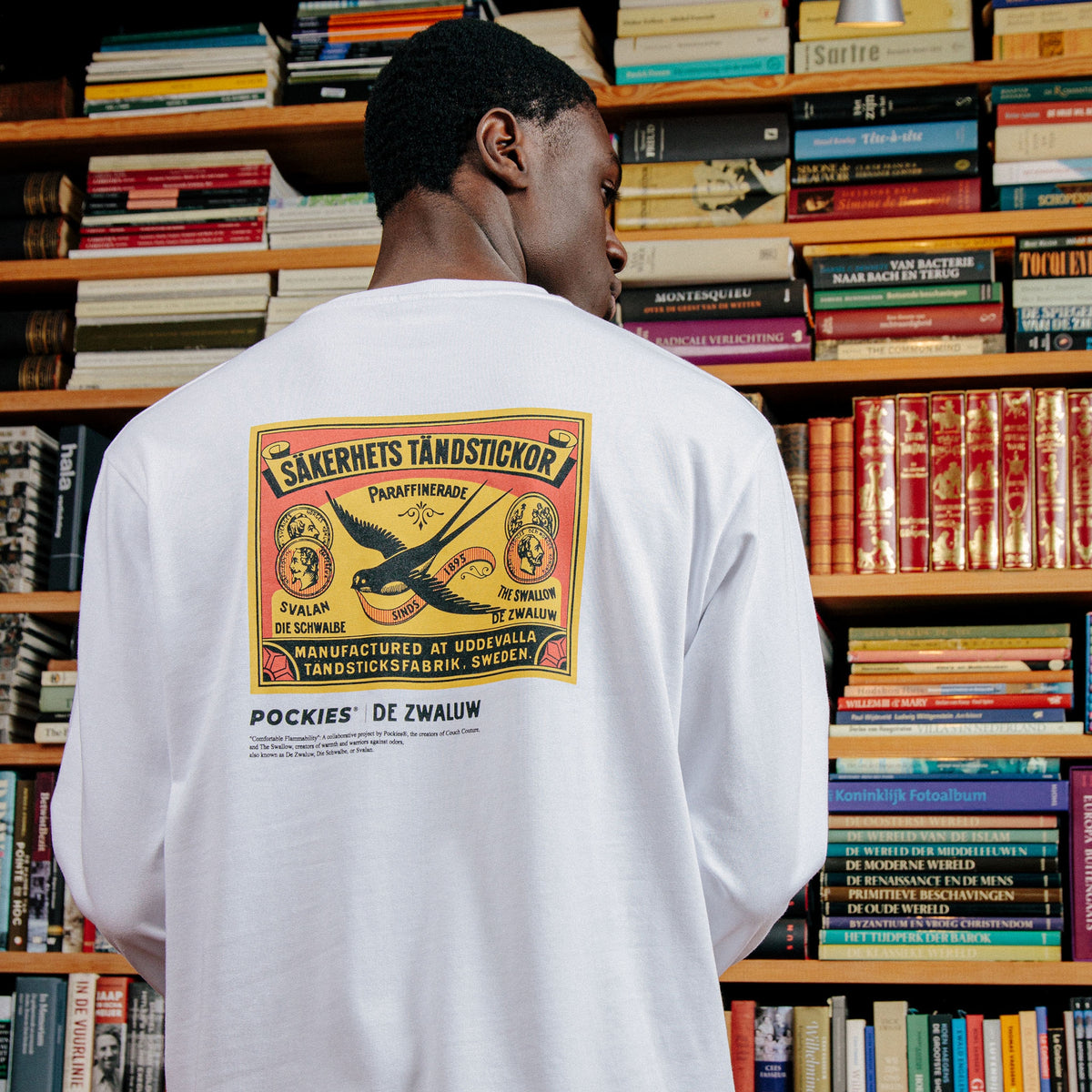 Pockies x De Zwaluw Longsleeve Wit