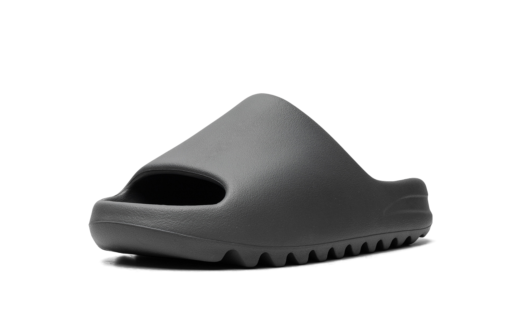 adidas yeezy slide slate grey+ID2350+left diagnol single view