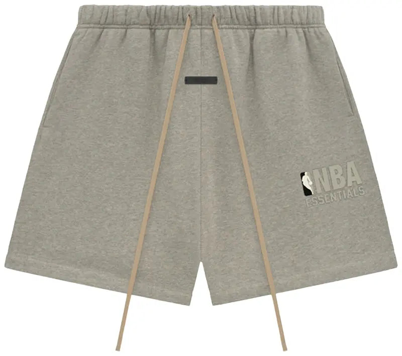 Fear of God Essentials Shorts x NBA Warm Heather