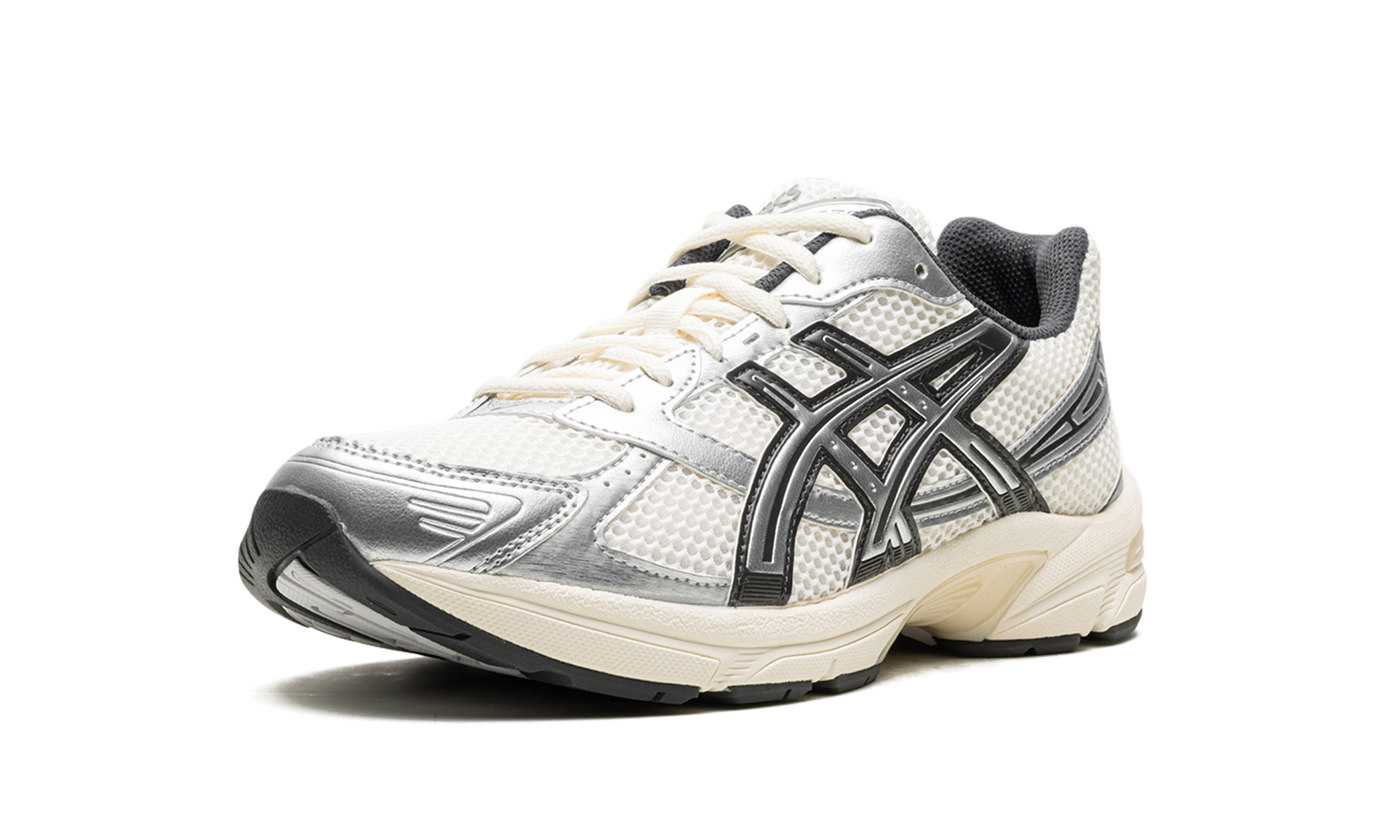 asics gel 1130 cream pure silver+1203A310-100+left diagnol single view