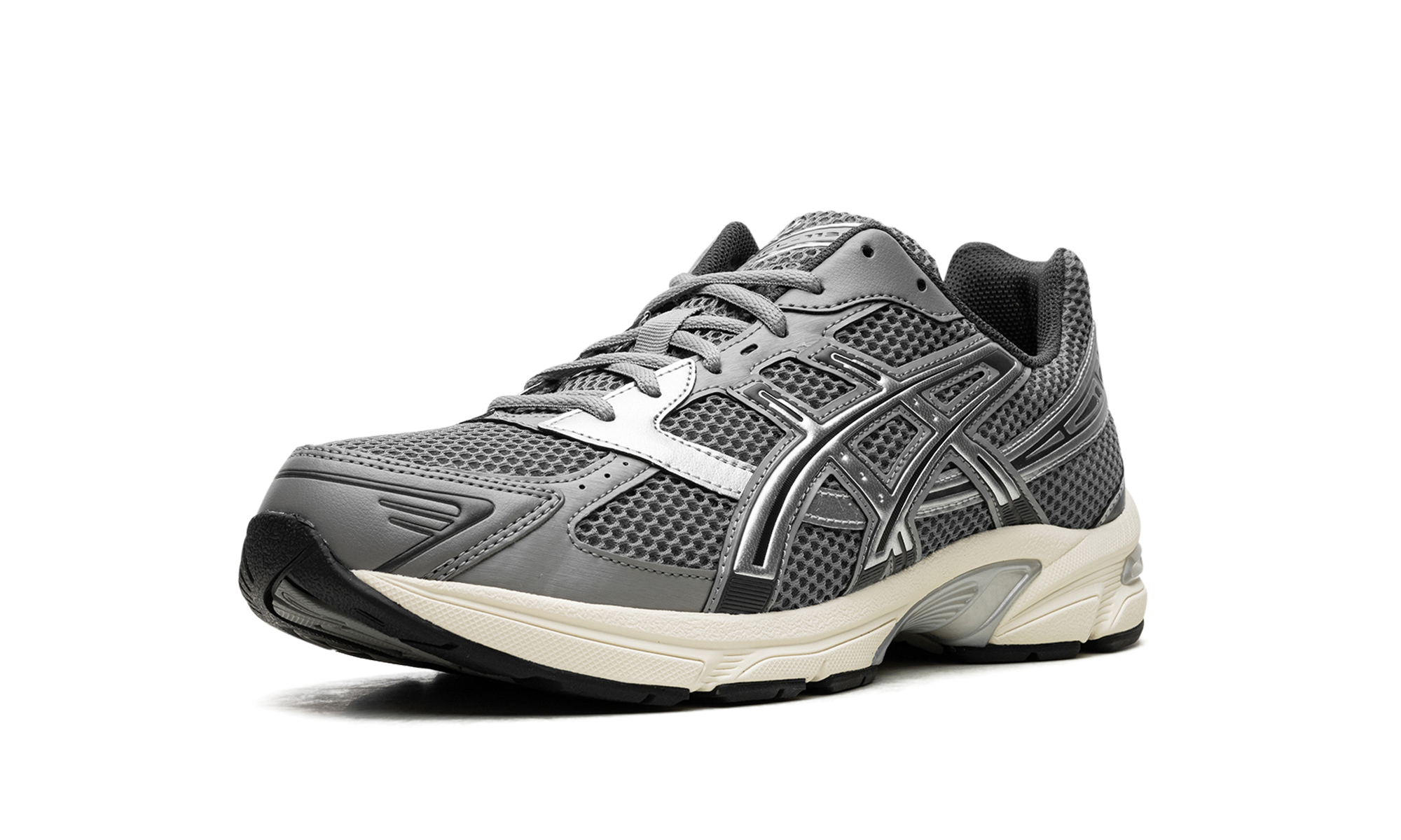 asics gel 1130 clay grey pure silver+1201A256-026+left diagnol single view