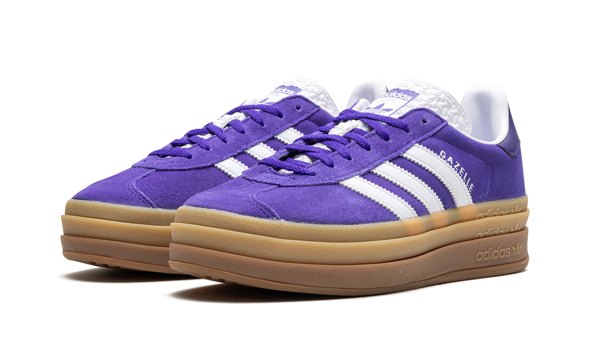 adidas gazelle bold energy ink gum women s+IE0419+diagnol left view