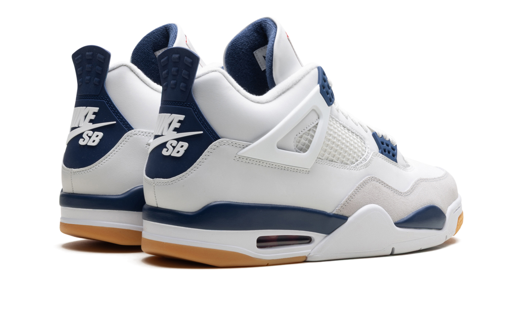 jordan 4 retro sb navy+DR5415-100+diagnol right behind view