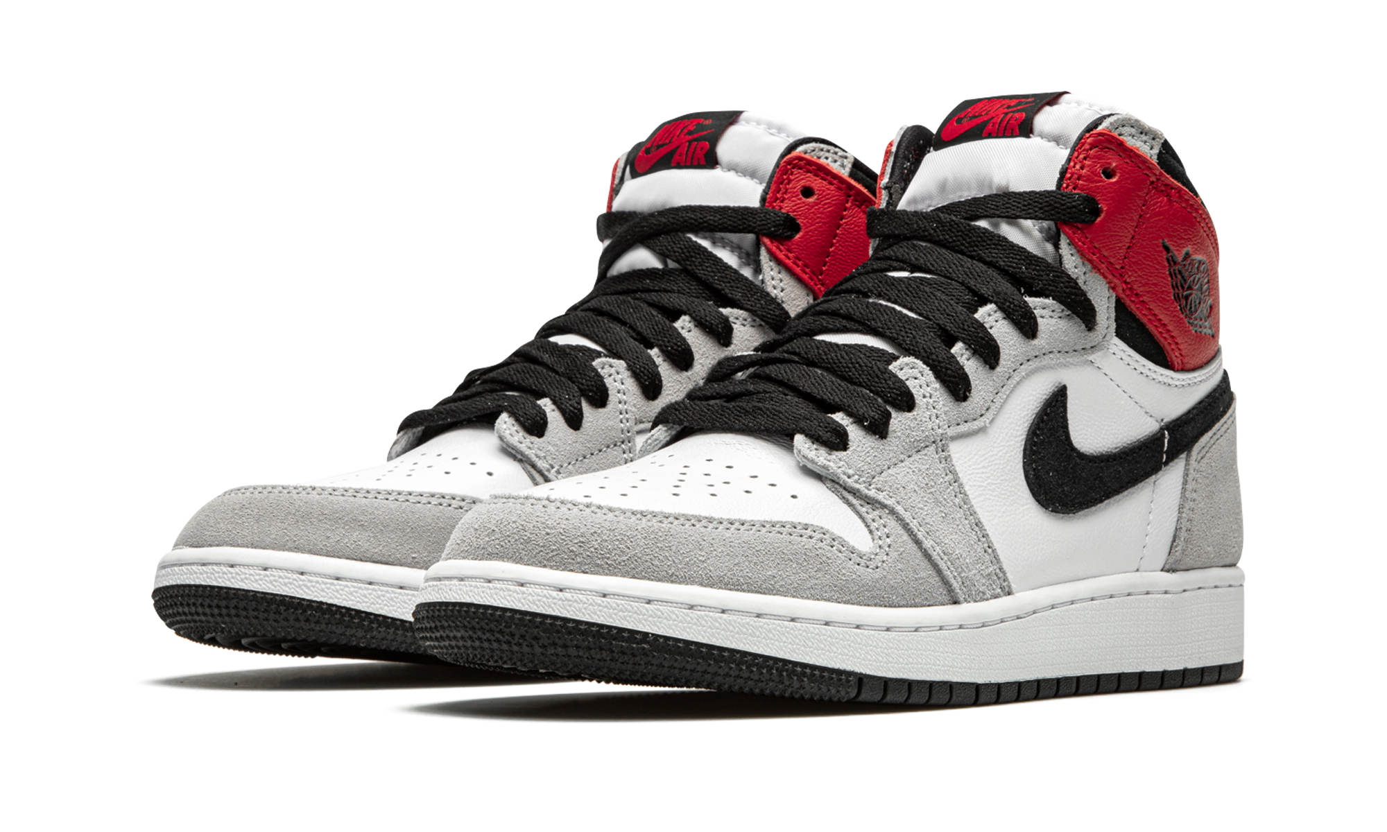 jordan 1 retro high light smoke grey gs+575441-126+diagnol left view
