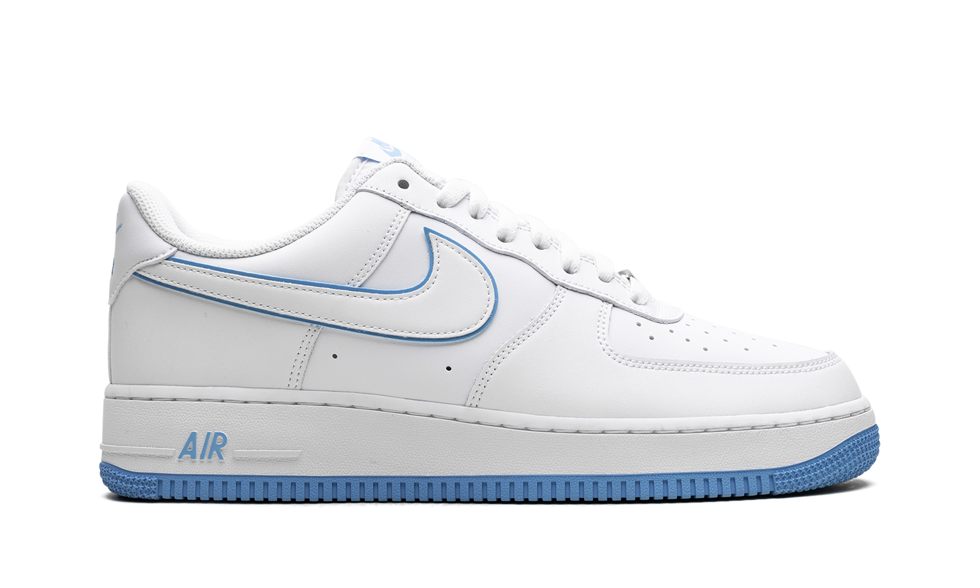 nike air force 1 07 low white university blue sole+DV0788-101+right view