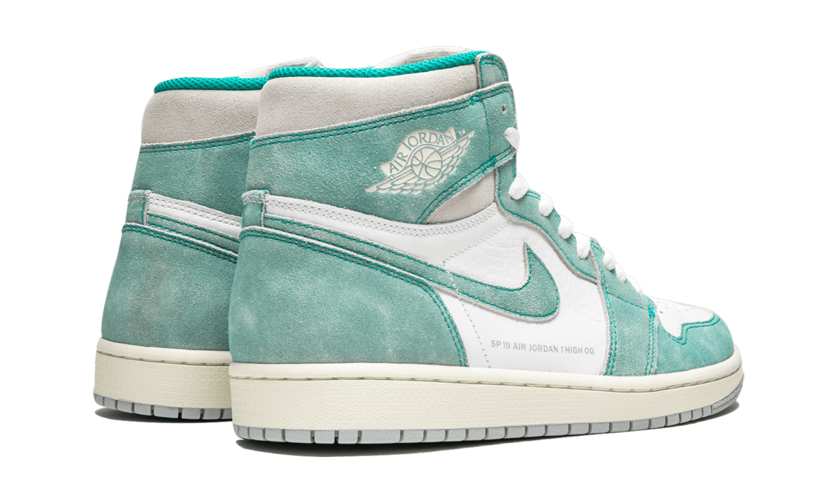 jordan 1 retro high turbo green+555088-311+diagnol right behind view