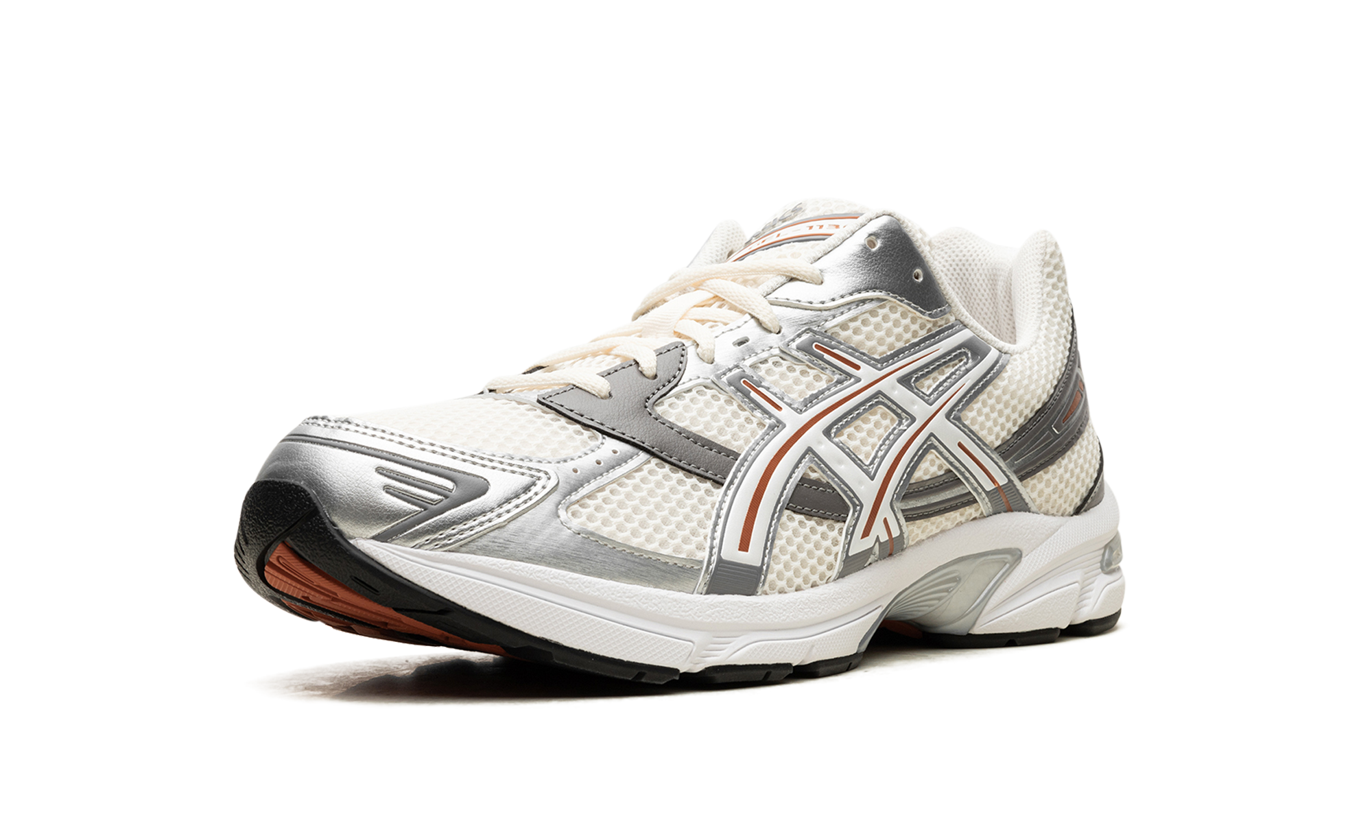 asics gel 1130 cream white+1201A256-120+left diagnol single view