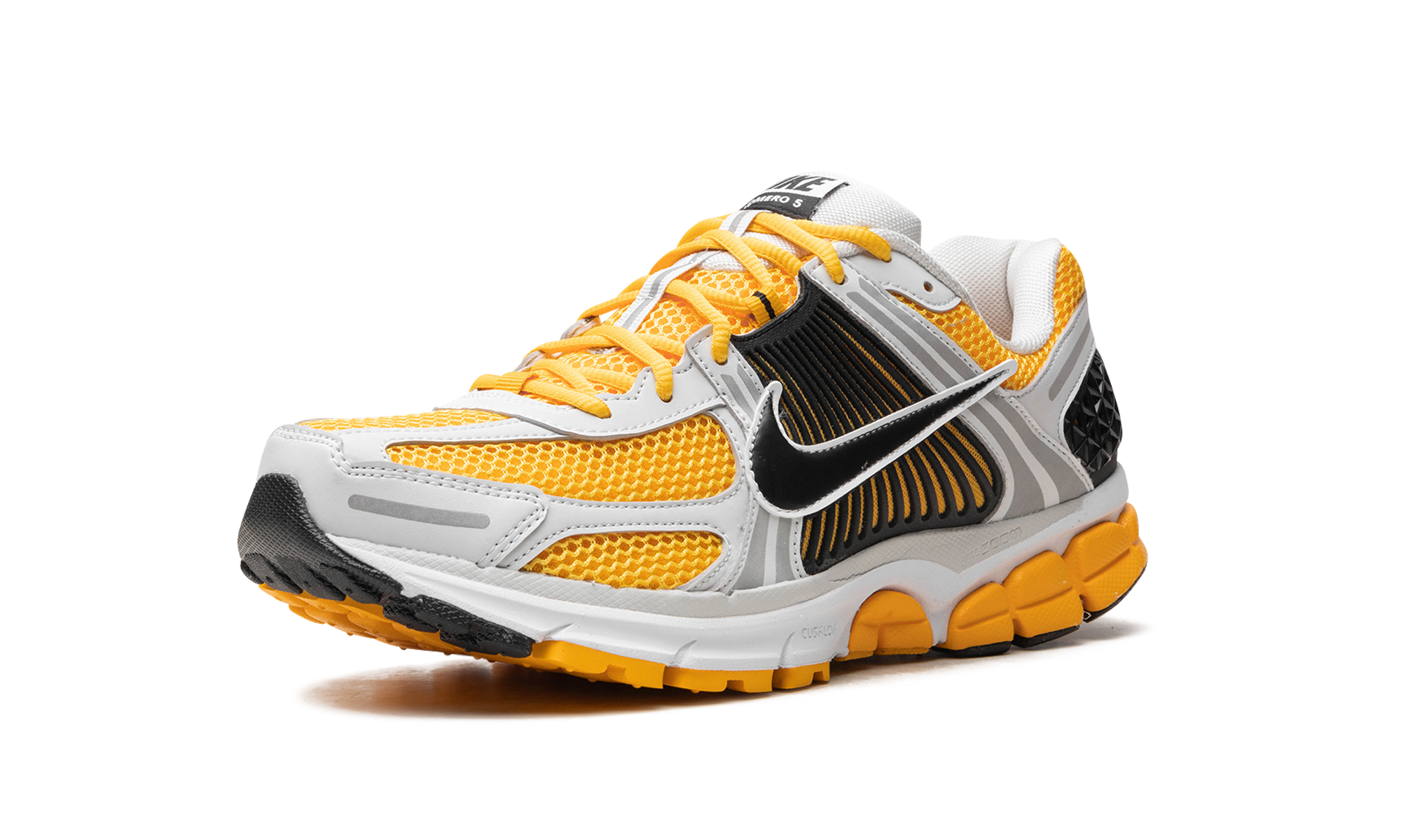 nike zoom vomero 5 photon dust laser orange+FB9149-002+left diagnol single view