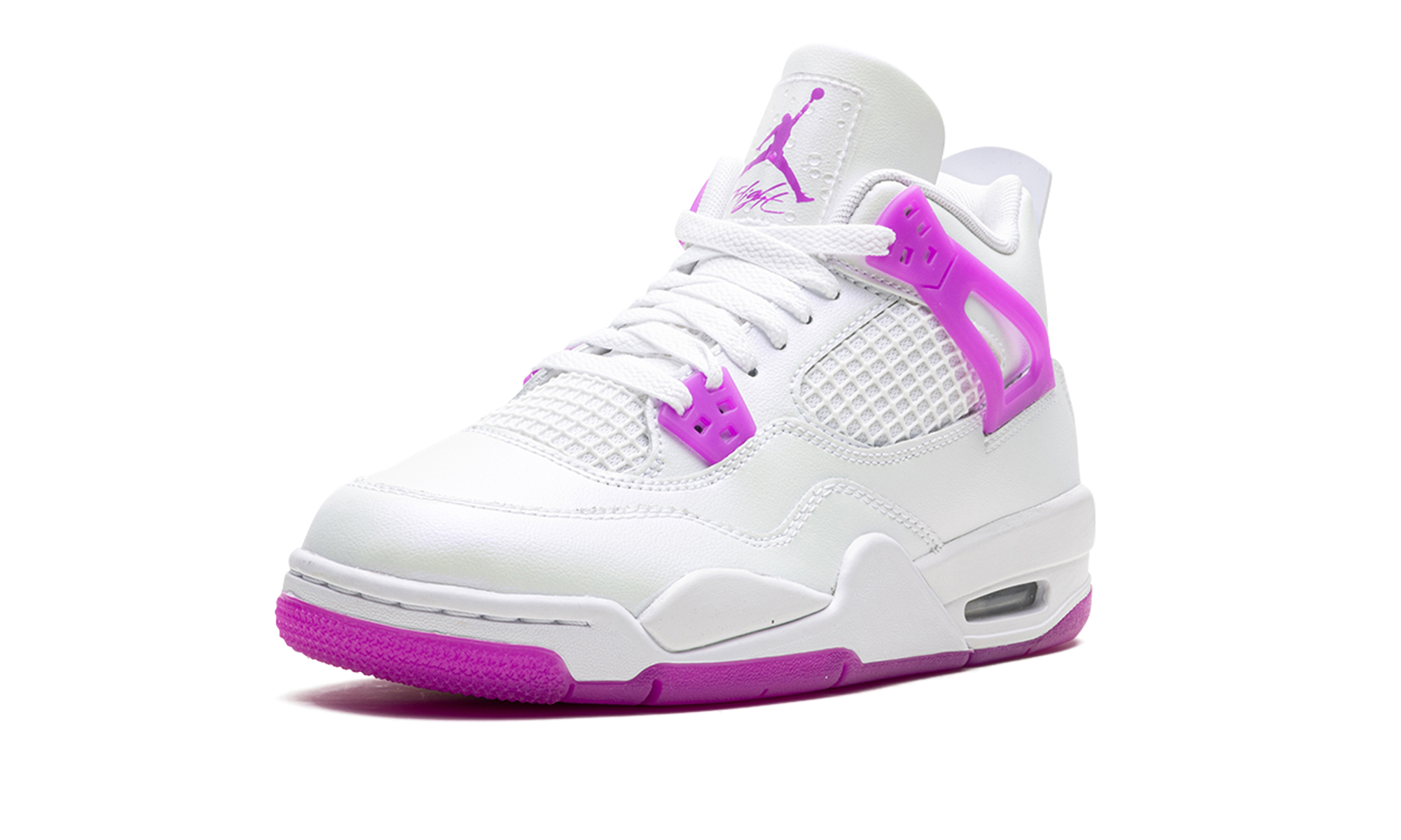 jordan 4 retro hyper violet gs+FQ1314-151+left diagnol single view
