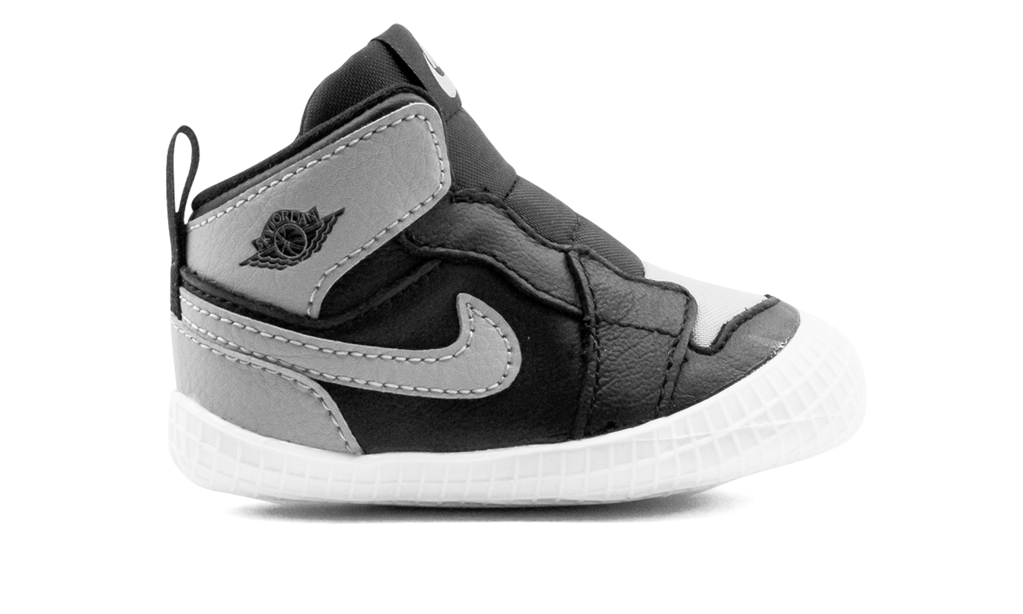 jordan 1 crib bootie black medium grey i+AT3745-013+right view