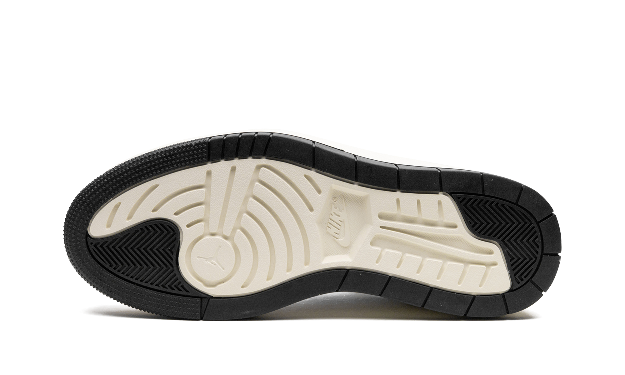 jordan 1 elevate high summit white dark ash women s+DN3253-100+bottom view