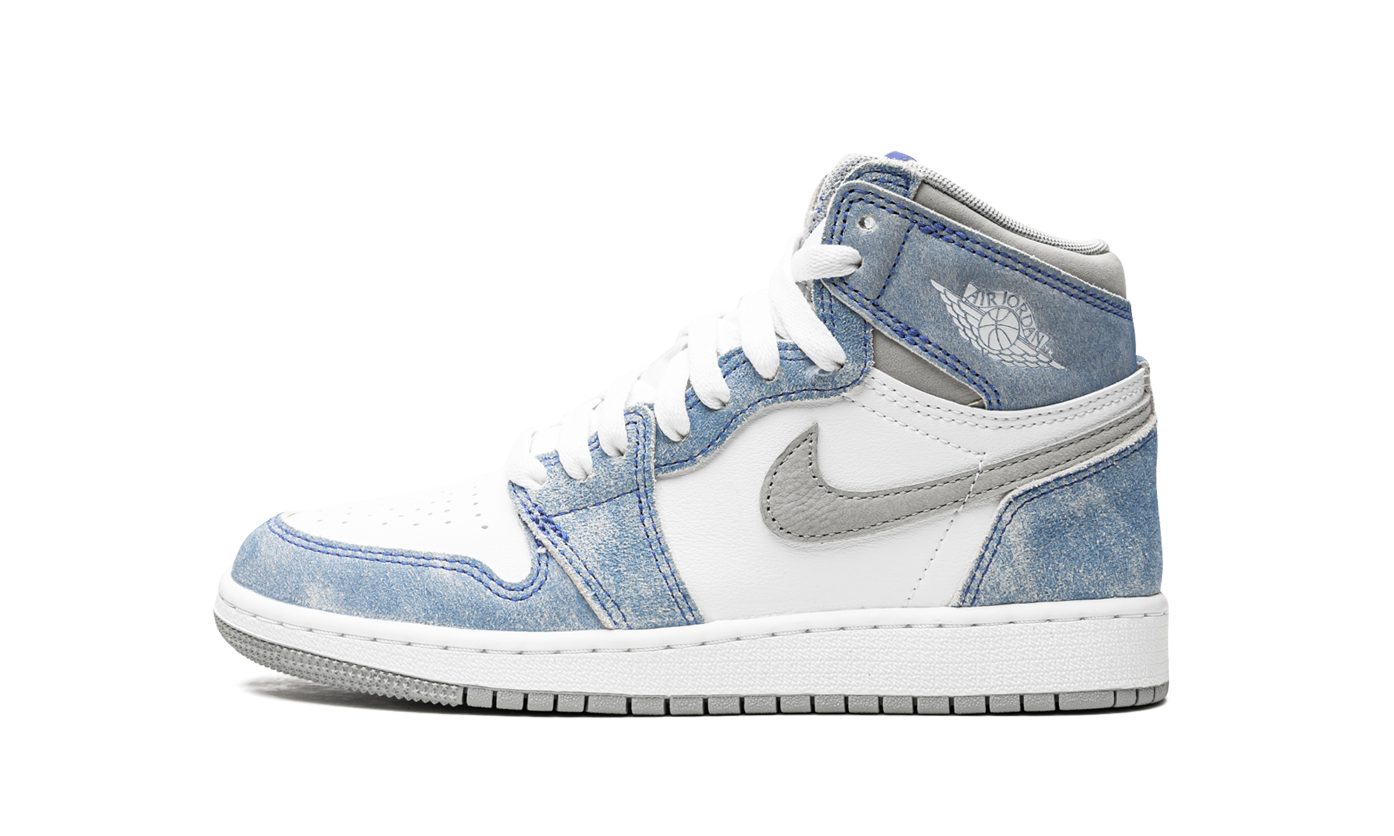 jordan 1 retro high hyper royal smoke grey gs+575441-402+diagnol right view 1