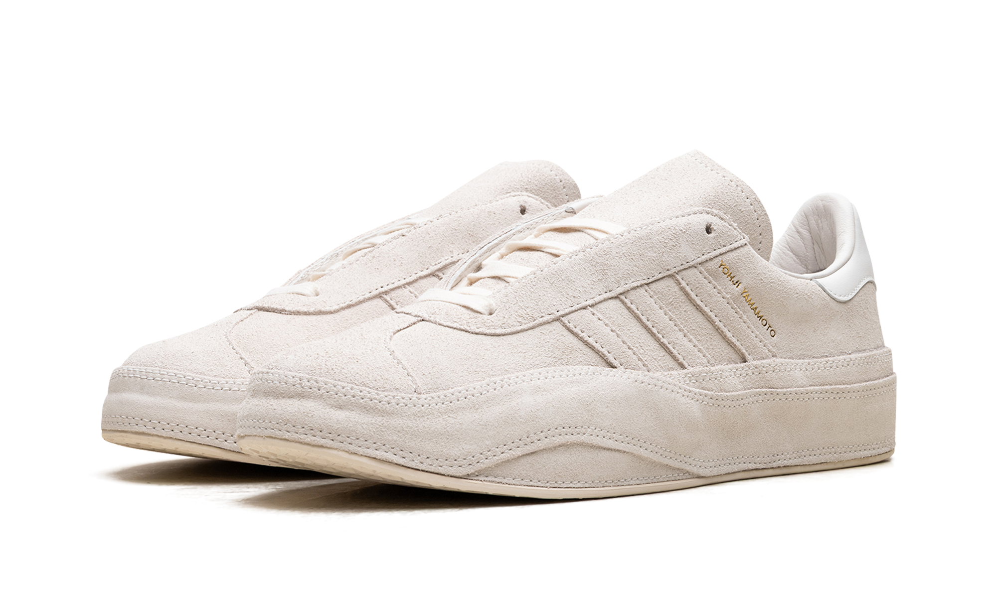 adidas y 3 gazelle cream white+HQ6517+diagnol left view