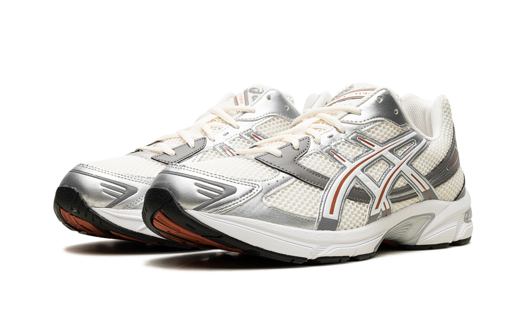 asics gel 1130 cream white+1201A256-120+diagnol left view