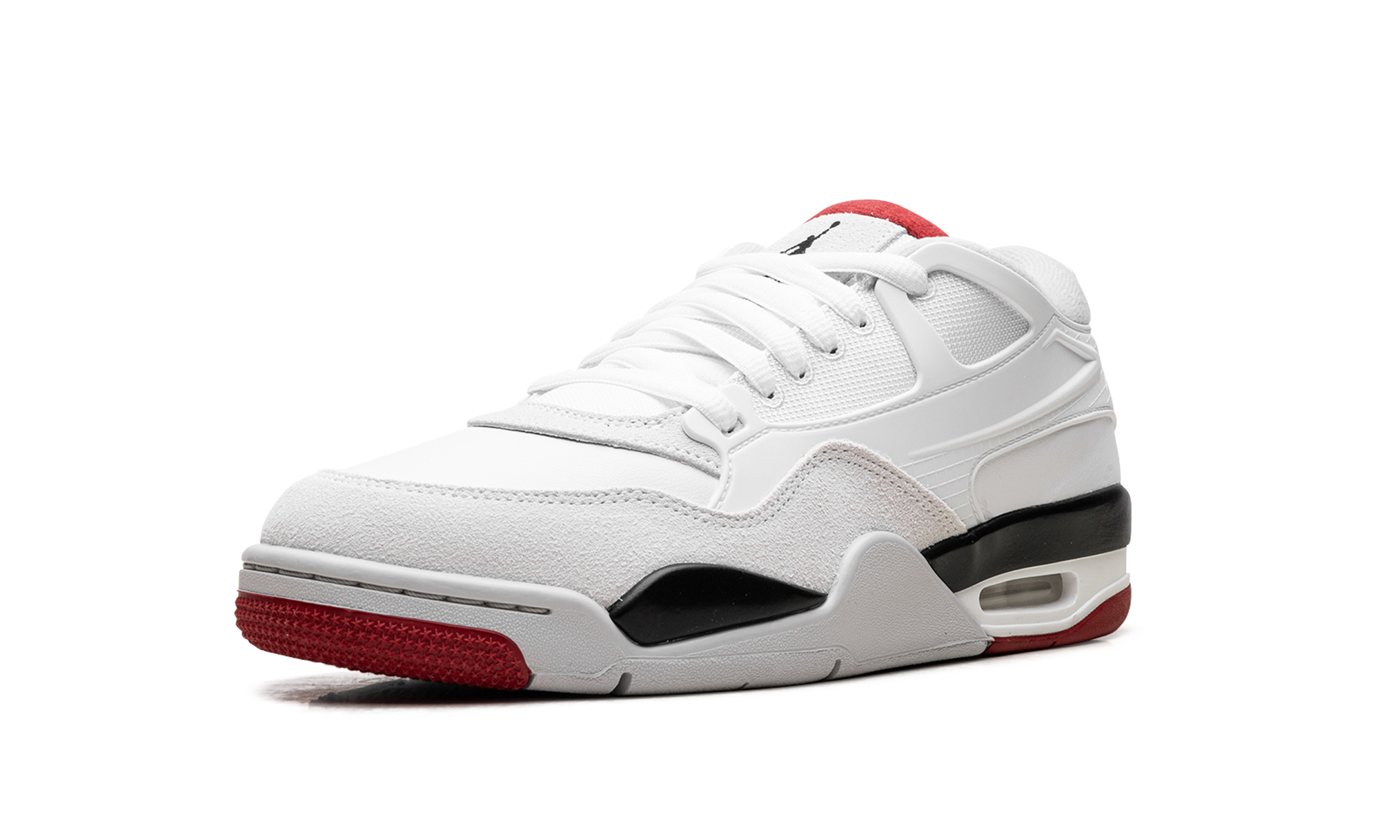 jordan 4 rm white fire red+FQ7939-102+left diagnol single view