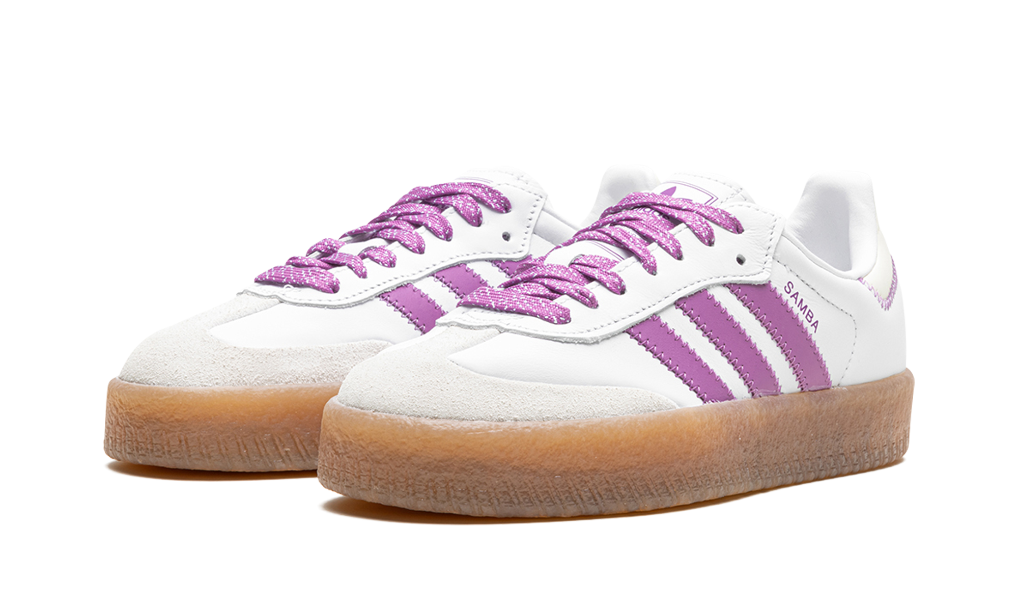 adidas sambae preloved purple women s+IE9106+diagnol left view