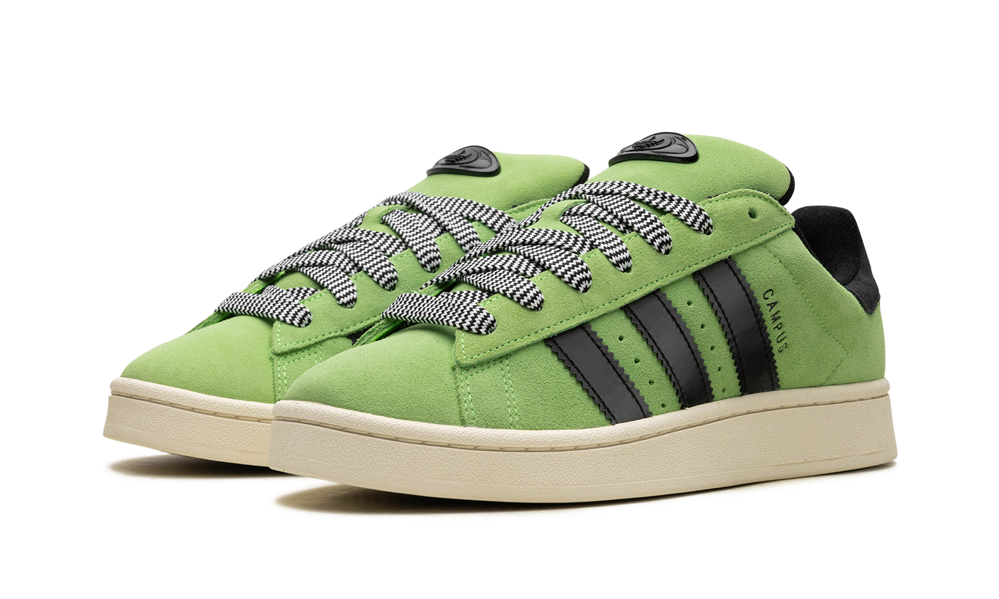 adidas campus 00s solar green women s+HQ4409+diagnol left view