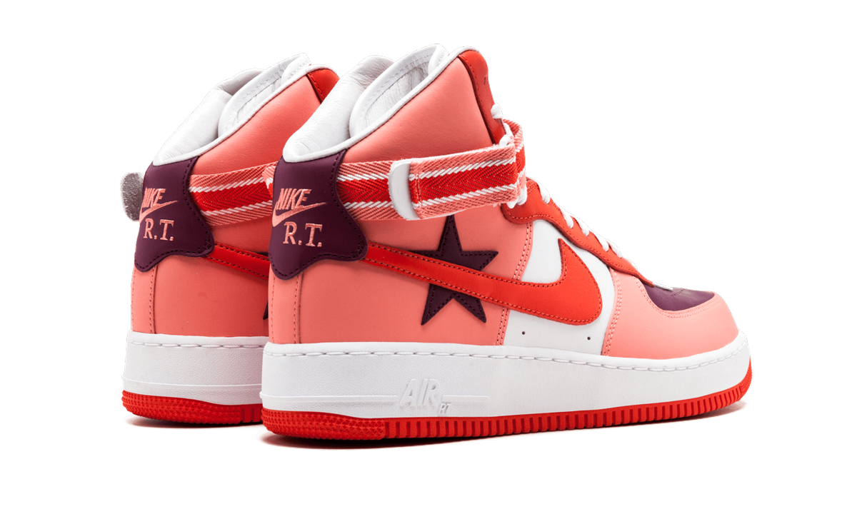nike air force 1 high riccardo tisci all star 2018 pink+AQ3366-601+diagnol right behind view