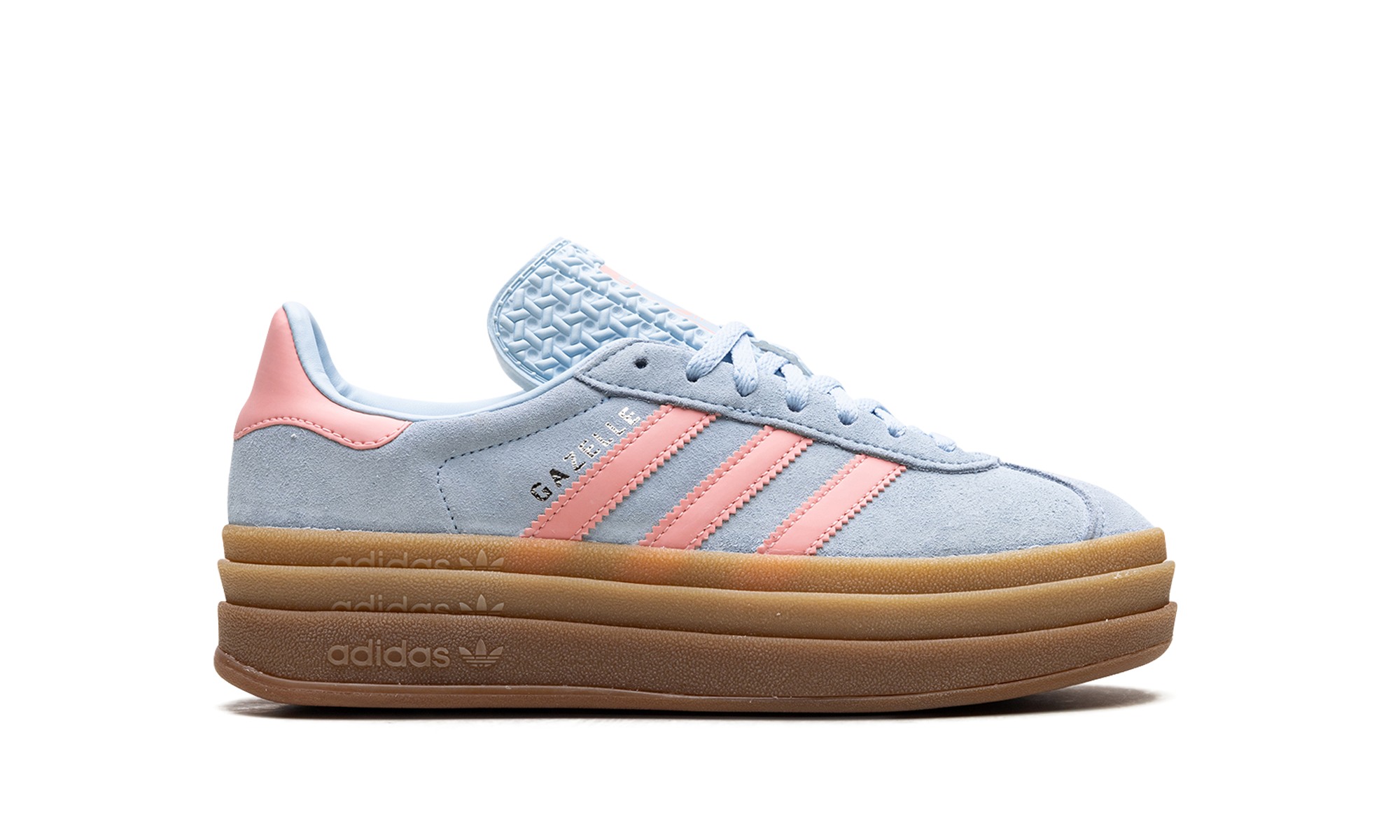 adidas gazelle bold clear sky semi pink spark kids+JI3384+right view