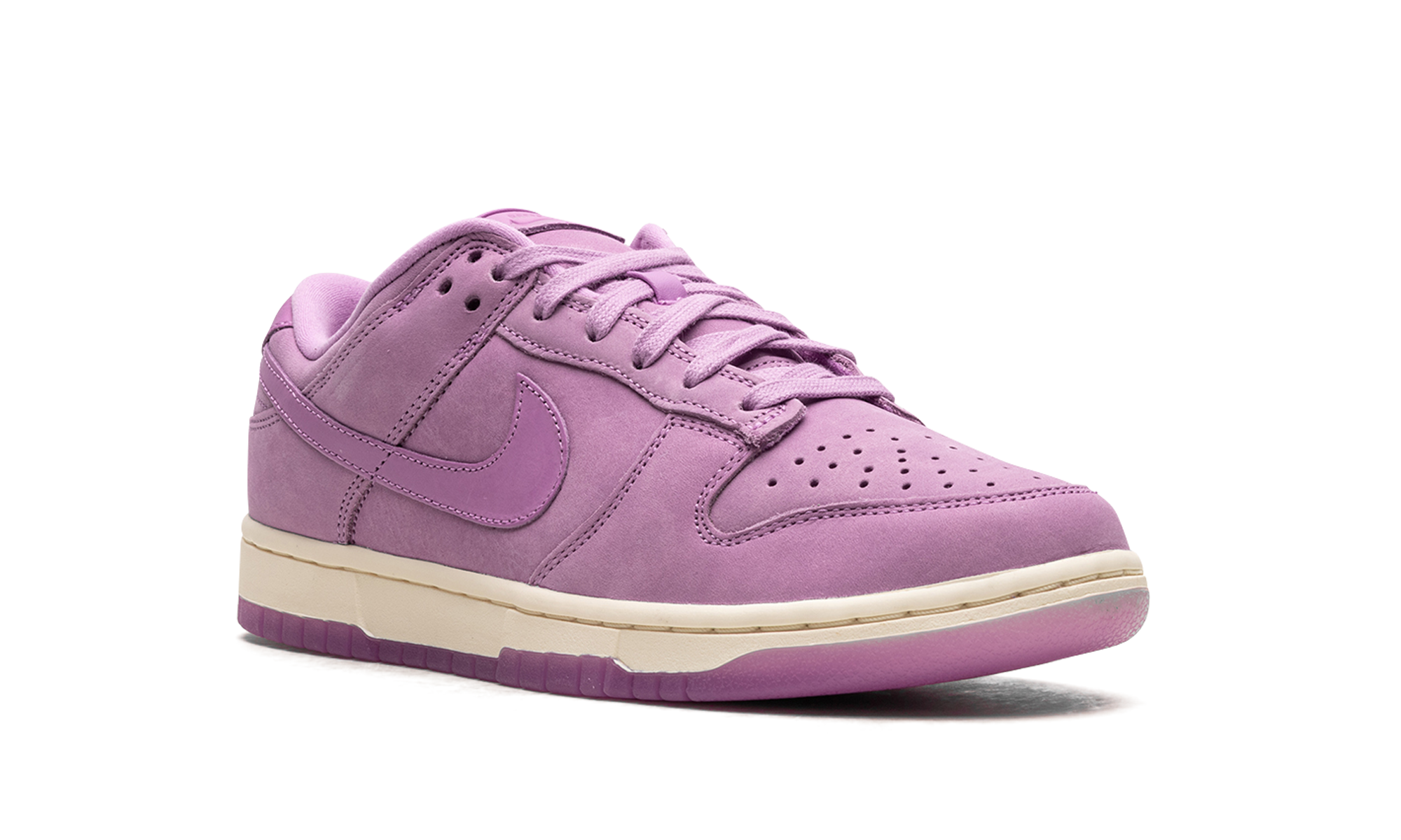 nike dunk low prm mf rush fuchsia women s+DV7415-500+diagnol right view