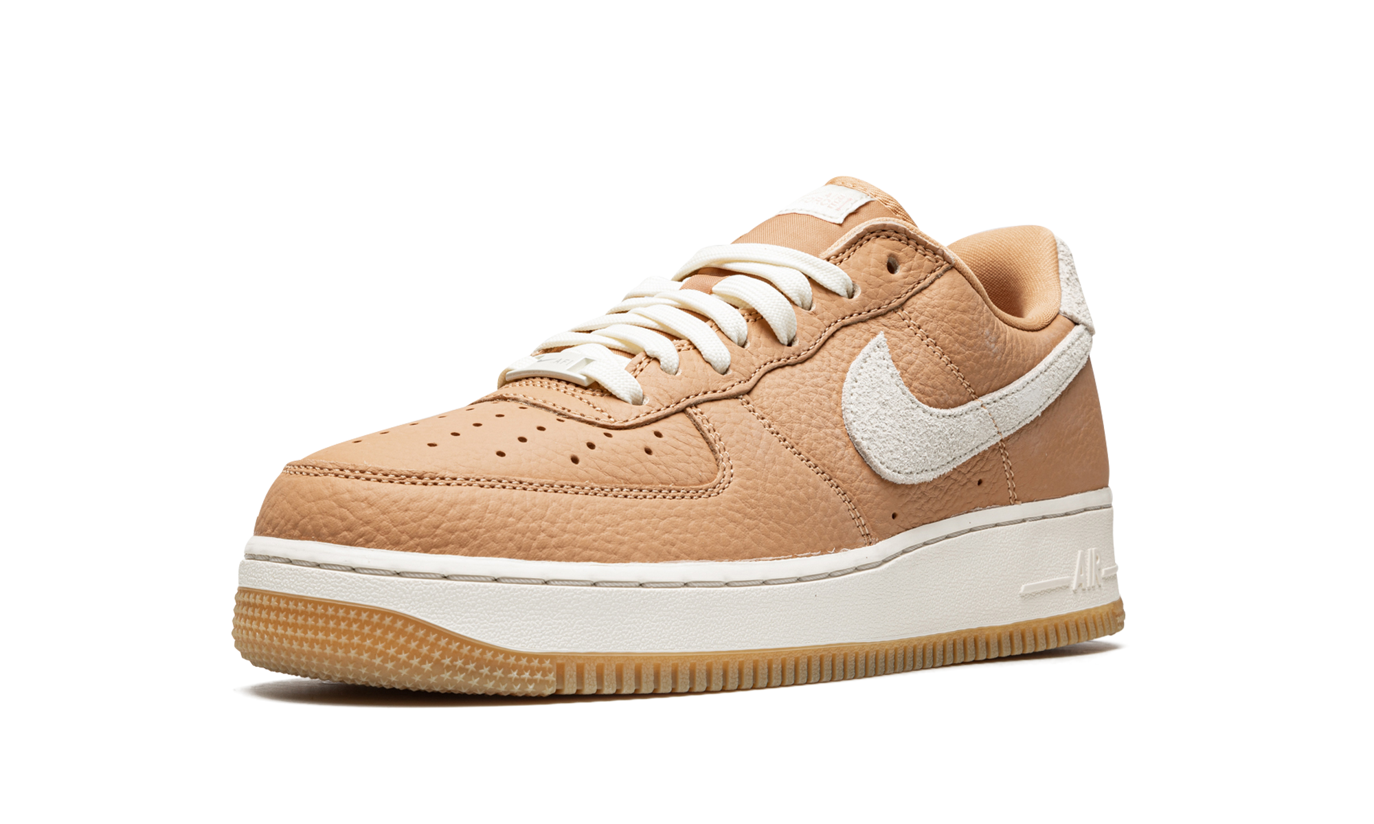 nike air force 1 07 craft light cognac+DO6676-200+left diagnol single view