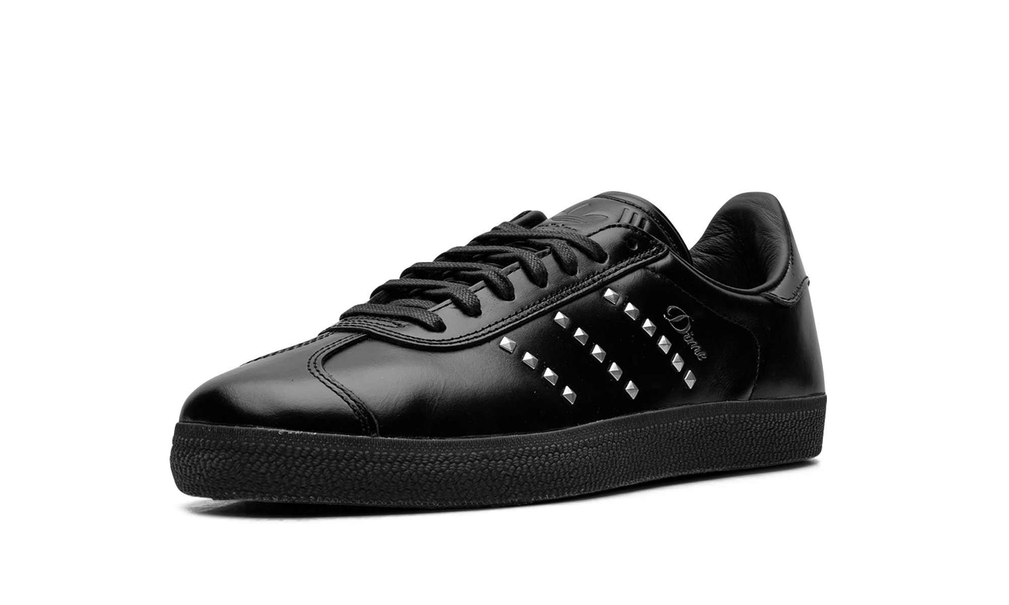 adidas gazelle adv dime black+IH2946+left diagnol single view