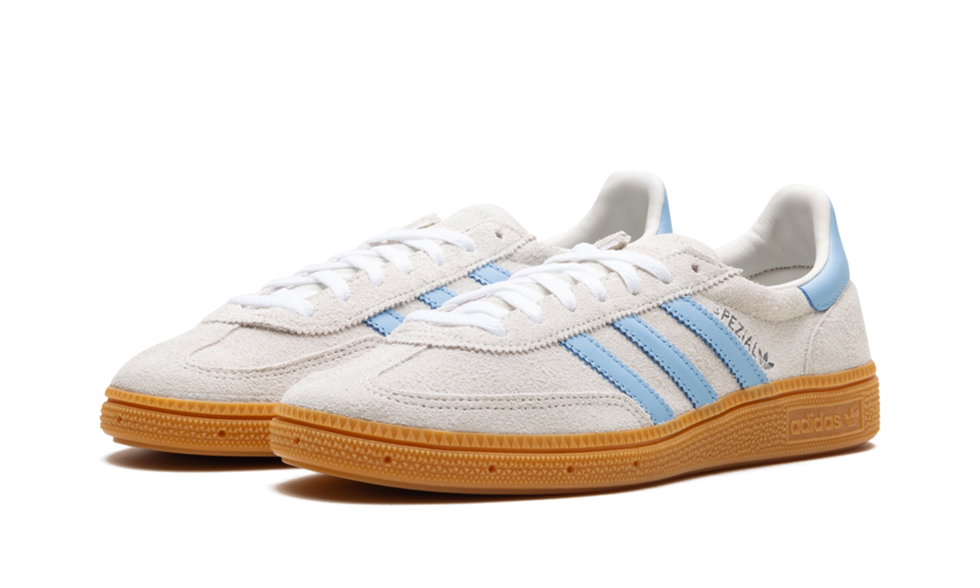 adidas handball spezial alumina clear sky women s+JS0241+diagnol left view