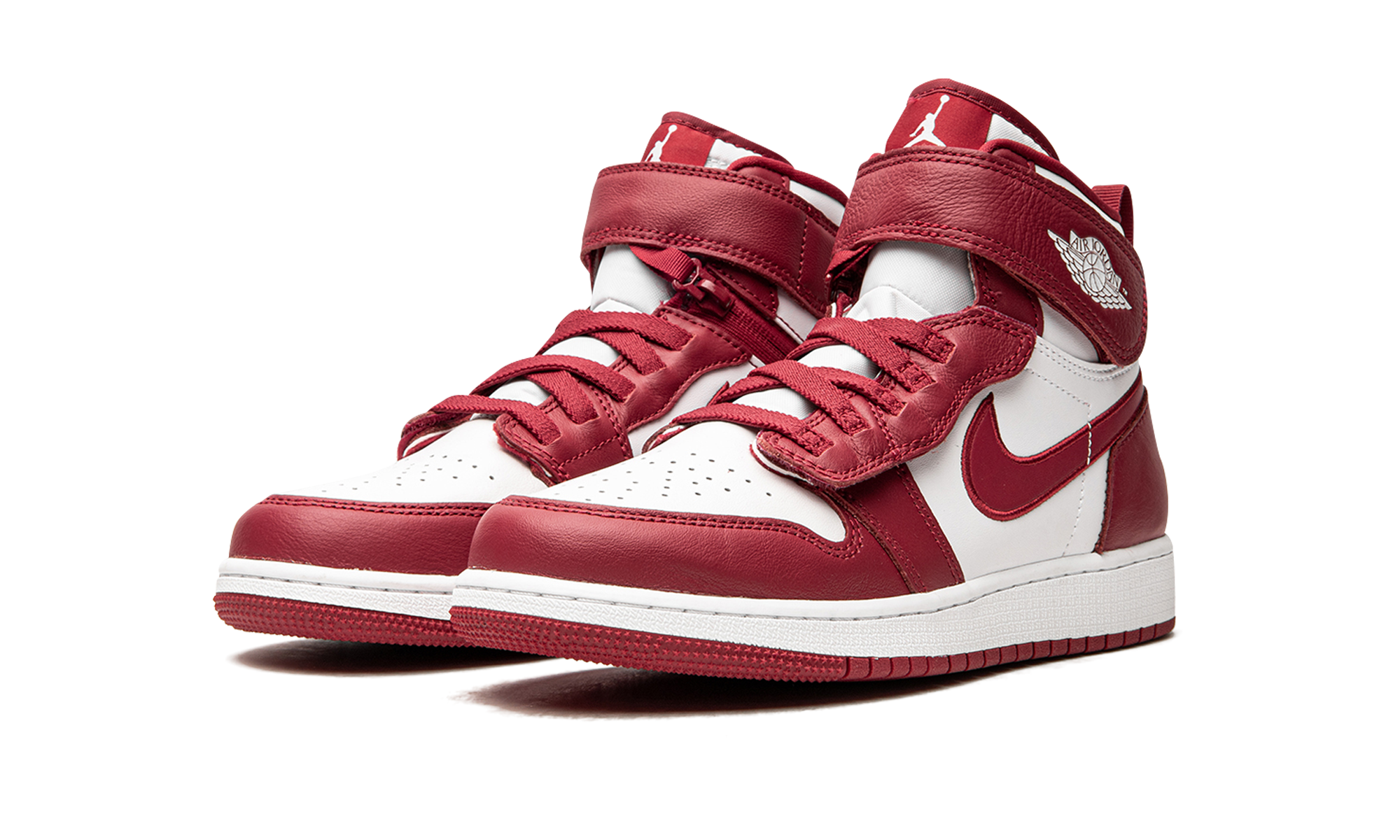 jordan 1 high flyease cardnial red gs+DC7986-601+diagnol left view