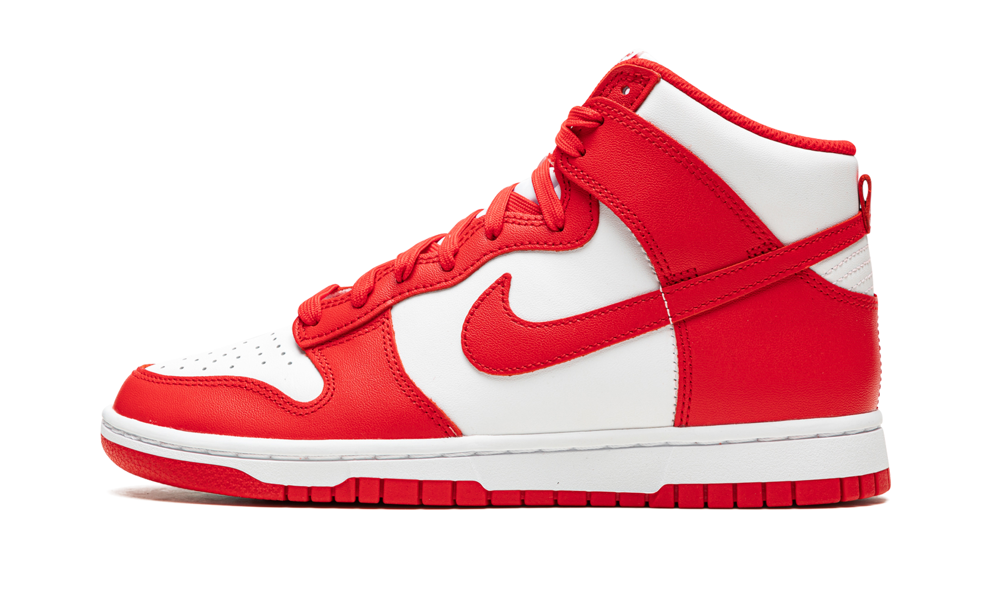 nike dunk high championship white red+DD1399-106+diagnol right view 1