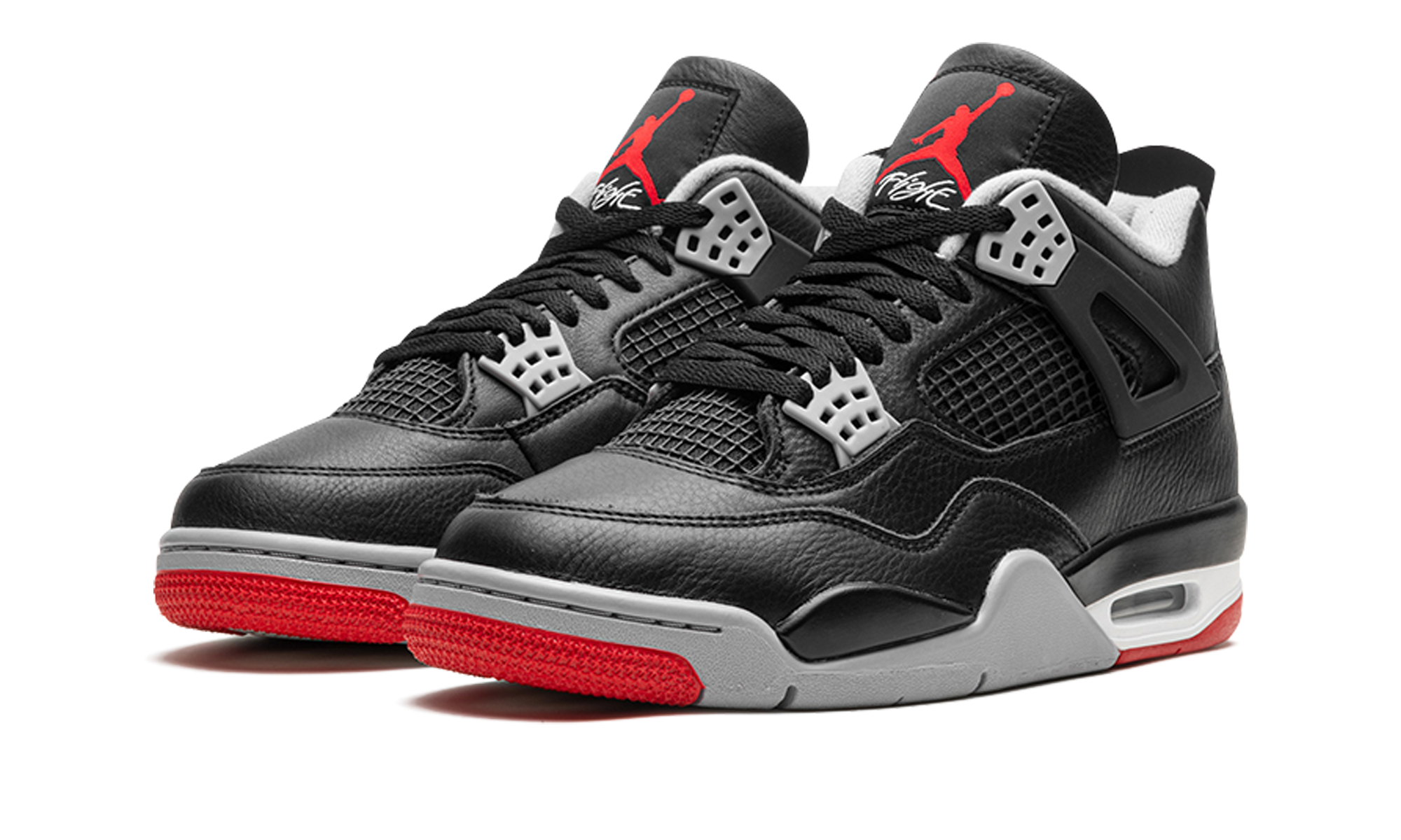 jordan 4 retro bred reimagined+FV5029-006+diagnol left view