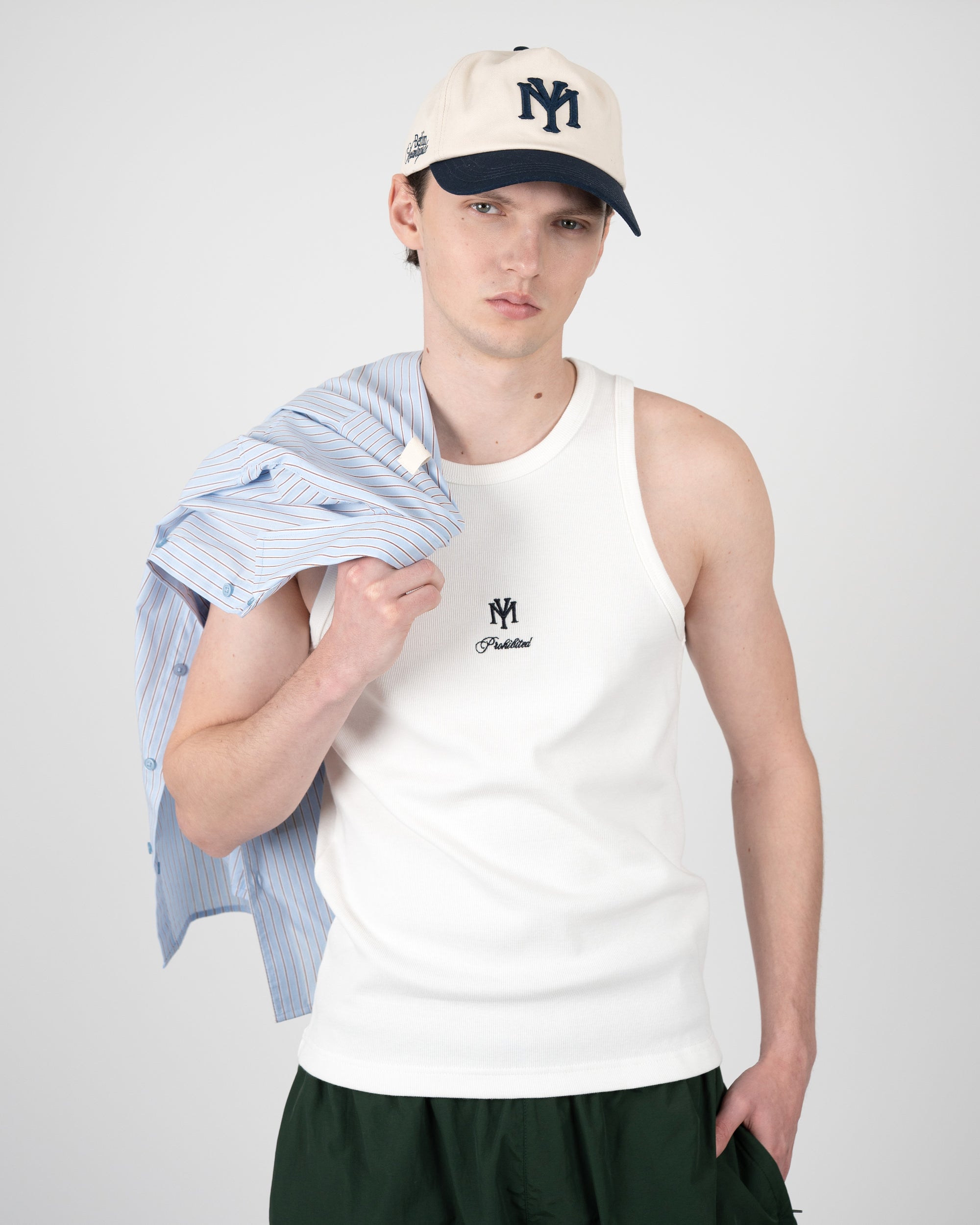 Prohibited Modern Yuppies Tank Top Off-White