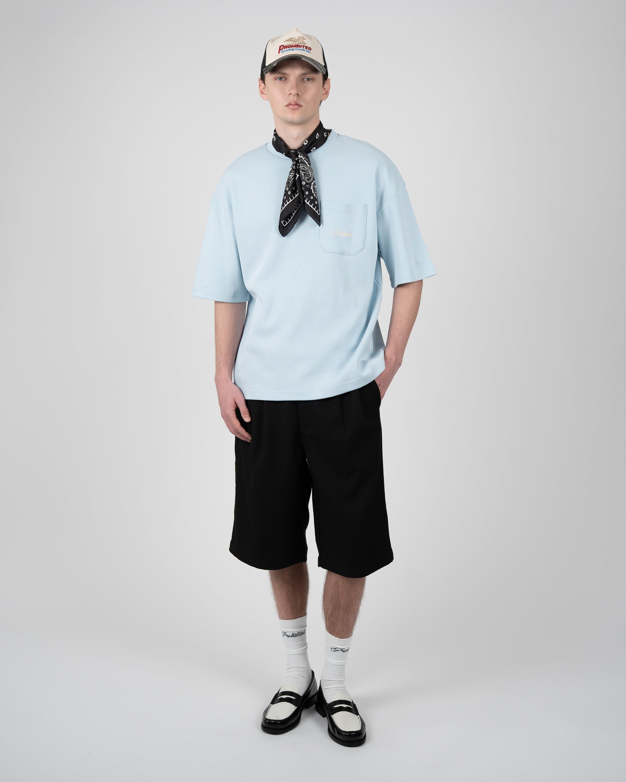 Prohibited Newport Pleated Shorts Black