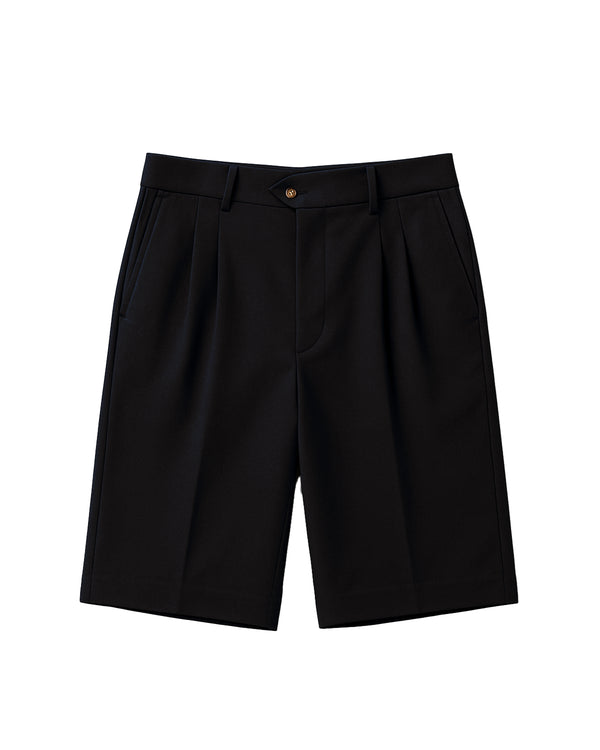 Prohibited Newport Pleated Shorts Black
