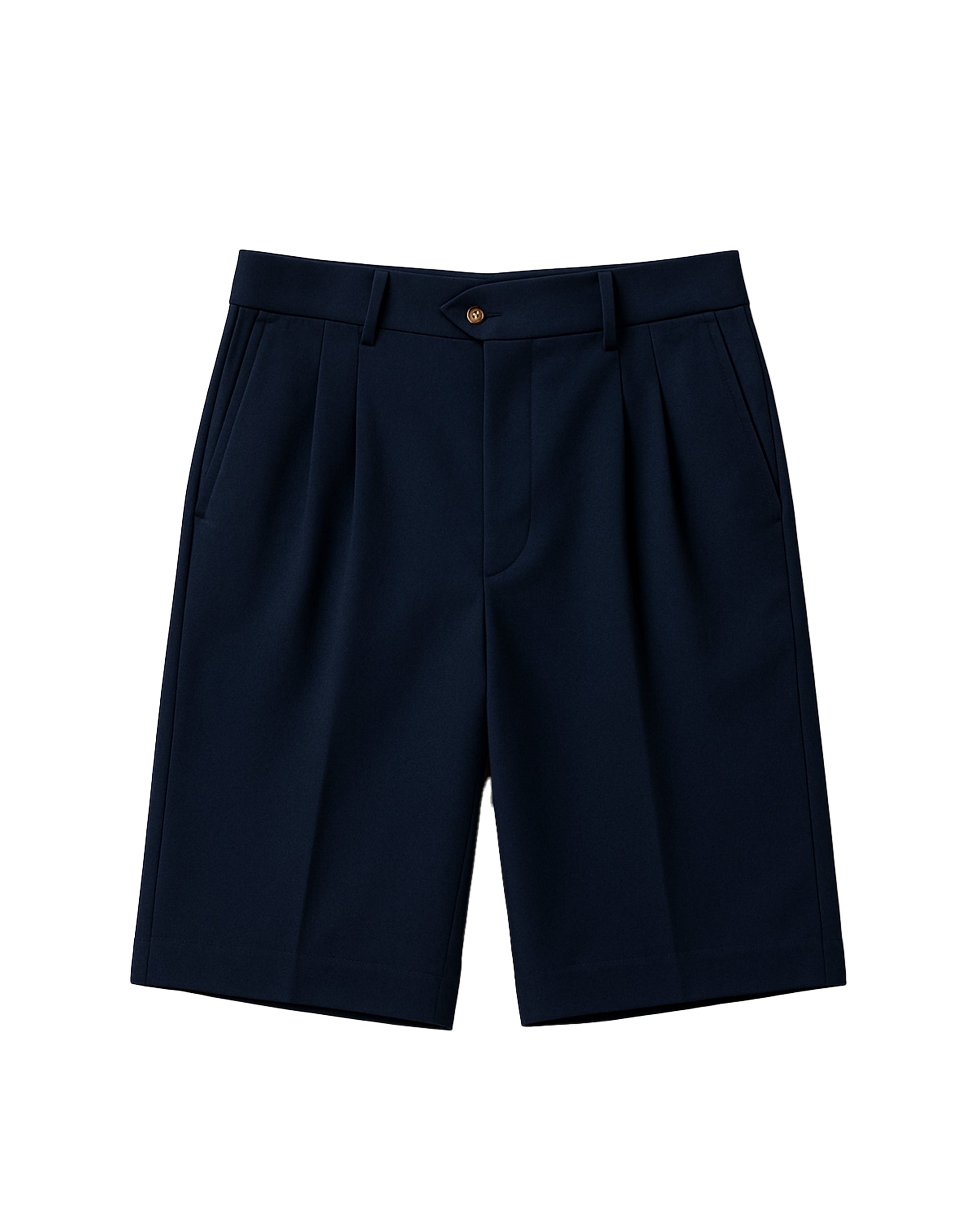 Prohibited Newport Pleated Shorts Navy