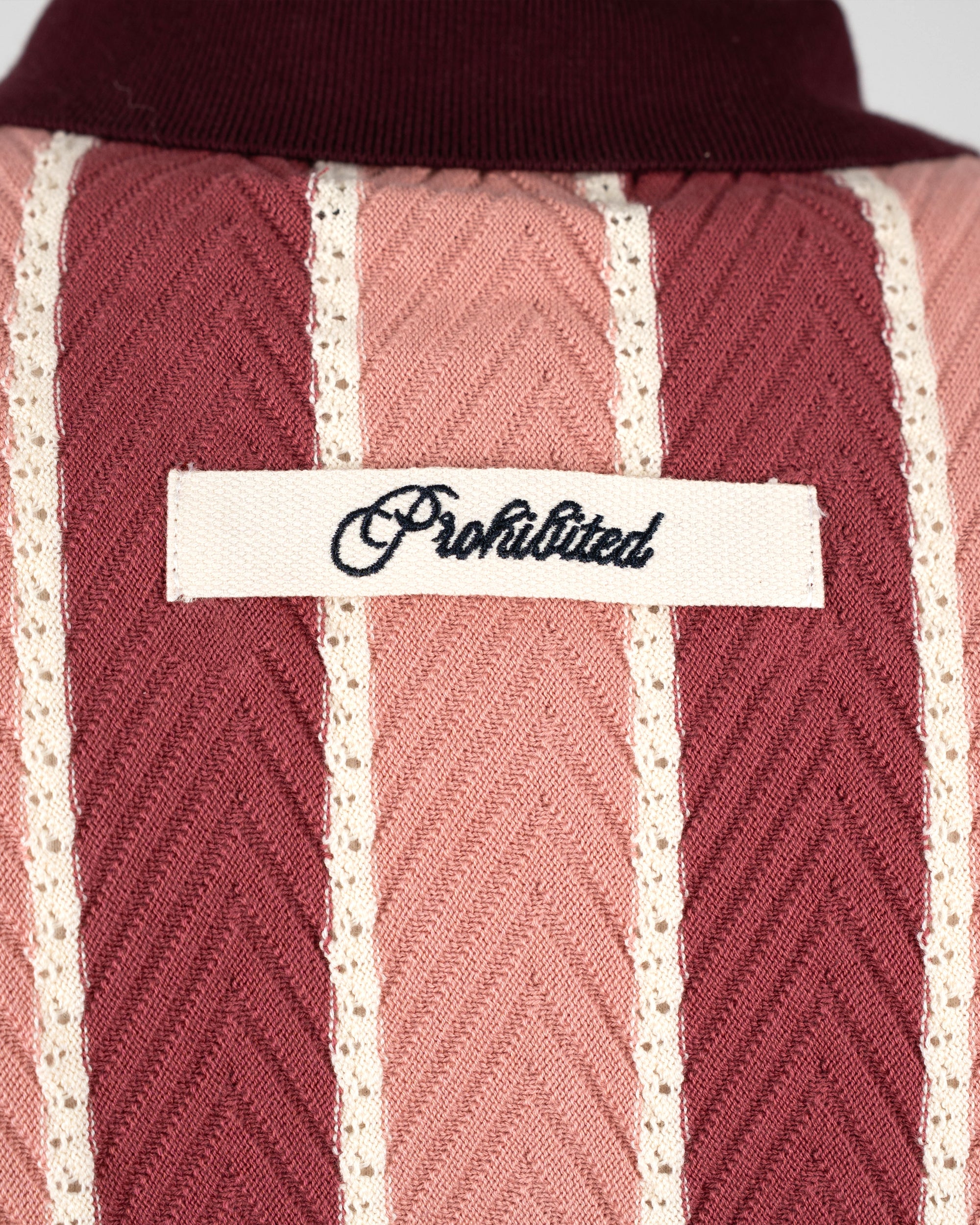 Prohibited Court Knit Polo Red