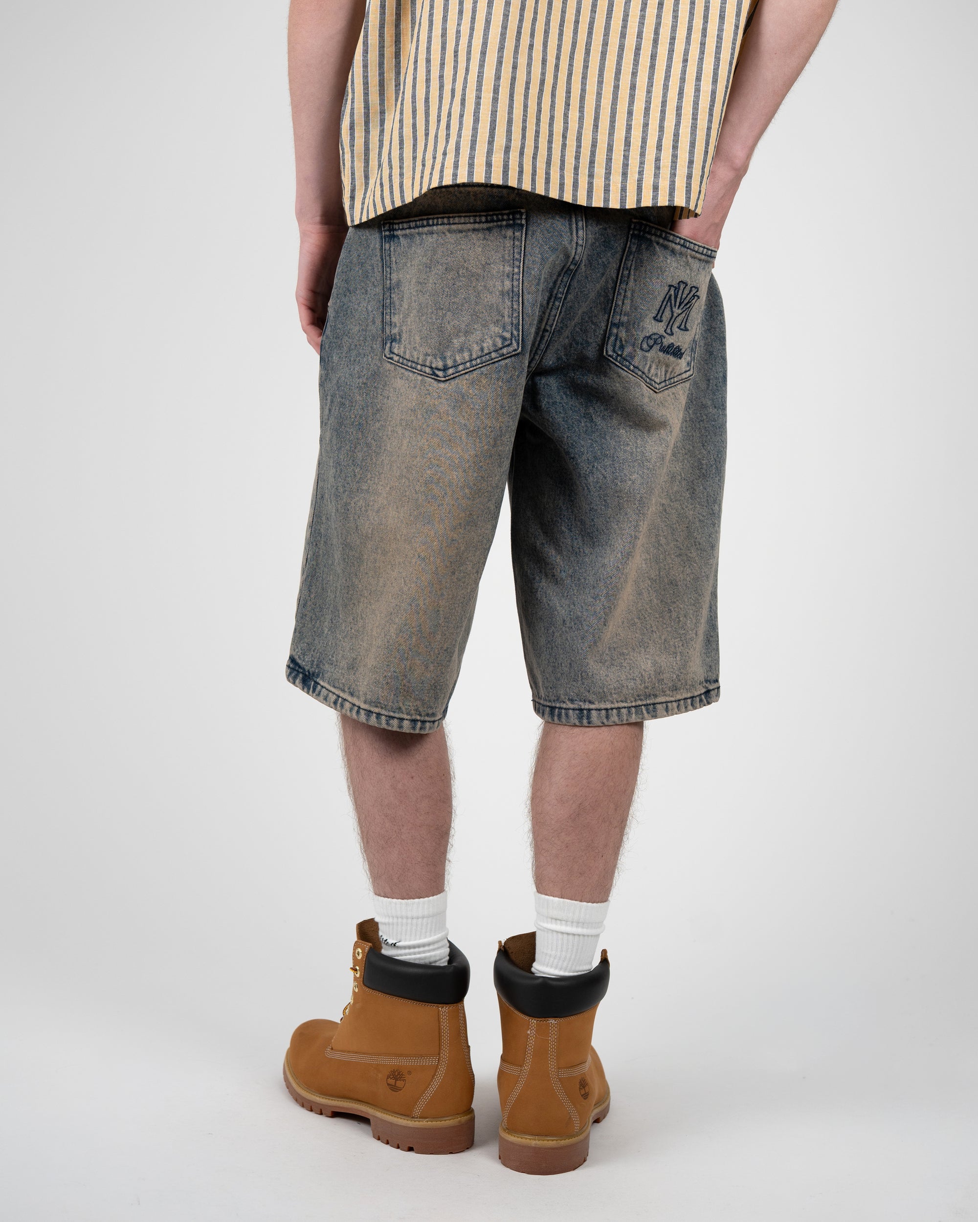 Prohibited Off Shore Jorts Dark Blue