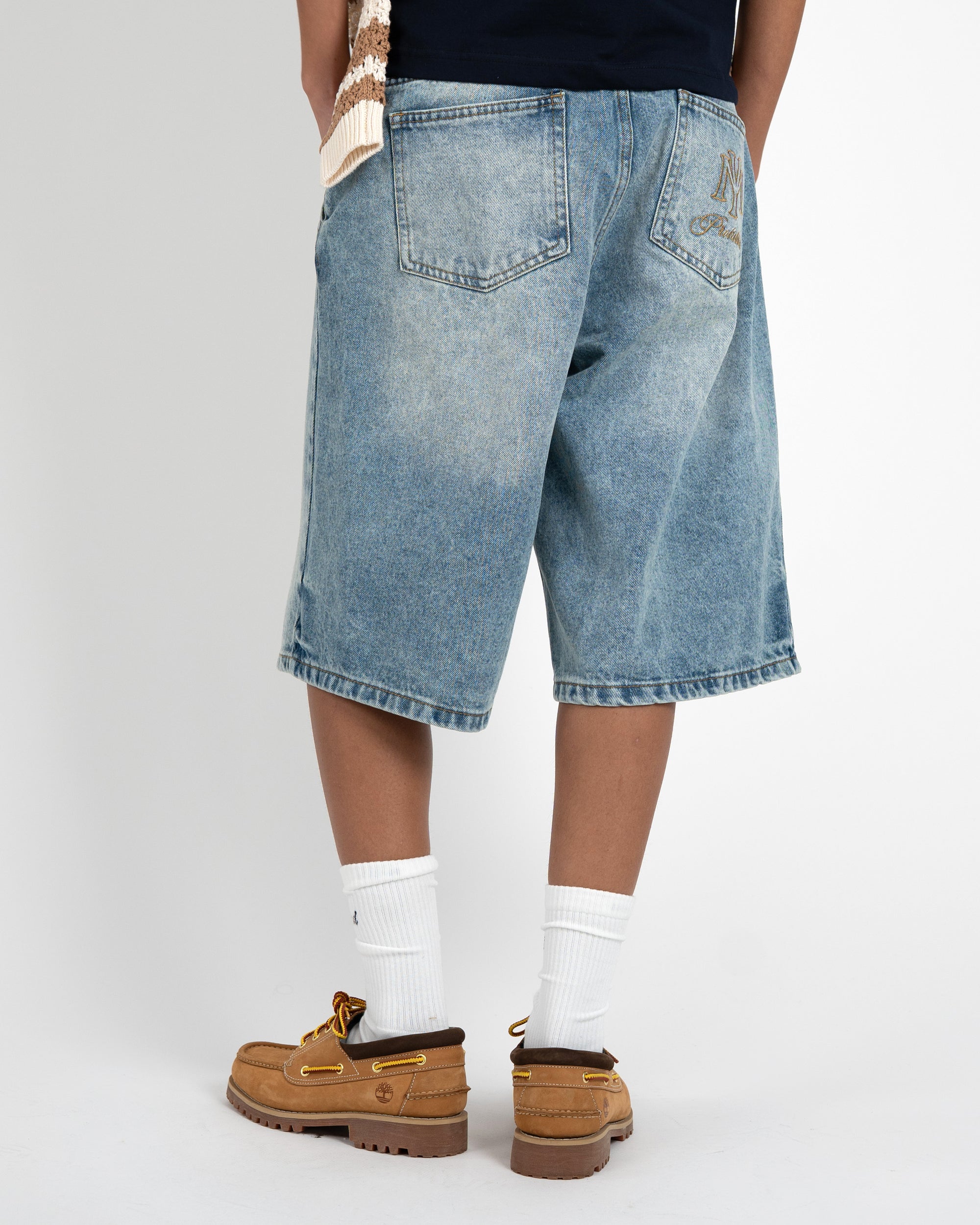 Prohibited Off Shore Jorts Light Blue