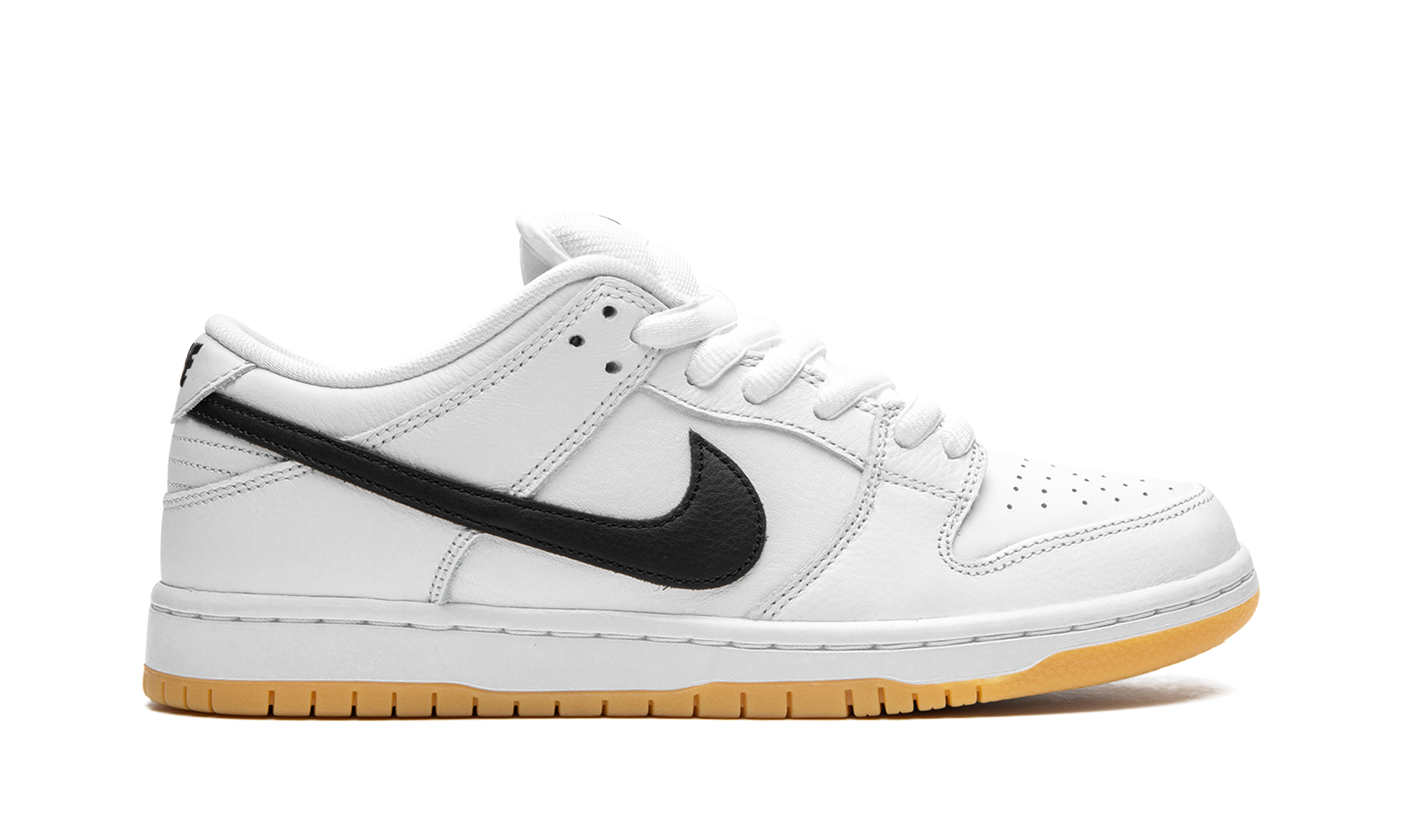 nike sb dunk low pro white gum+CD2563-101+right view