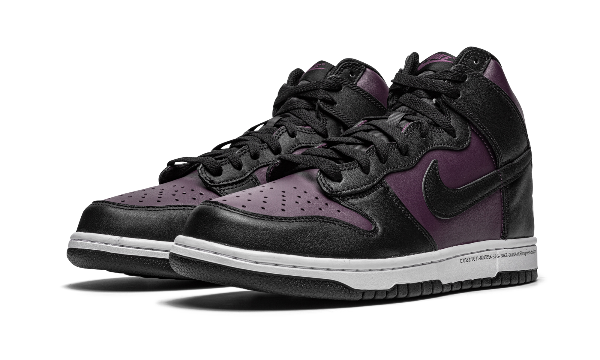 nike dunk high fragment beijing 2021+DJ0382-600+diagnol left view