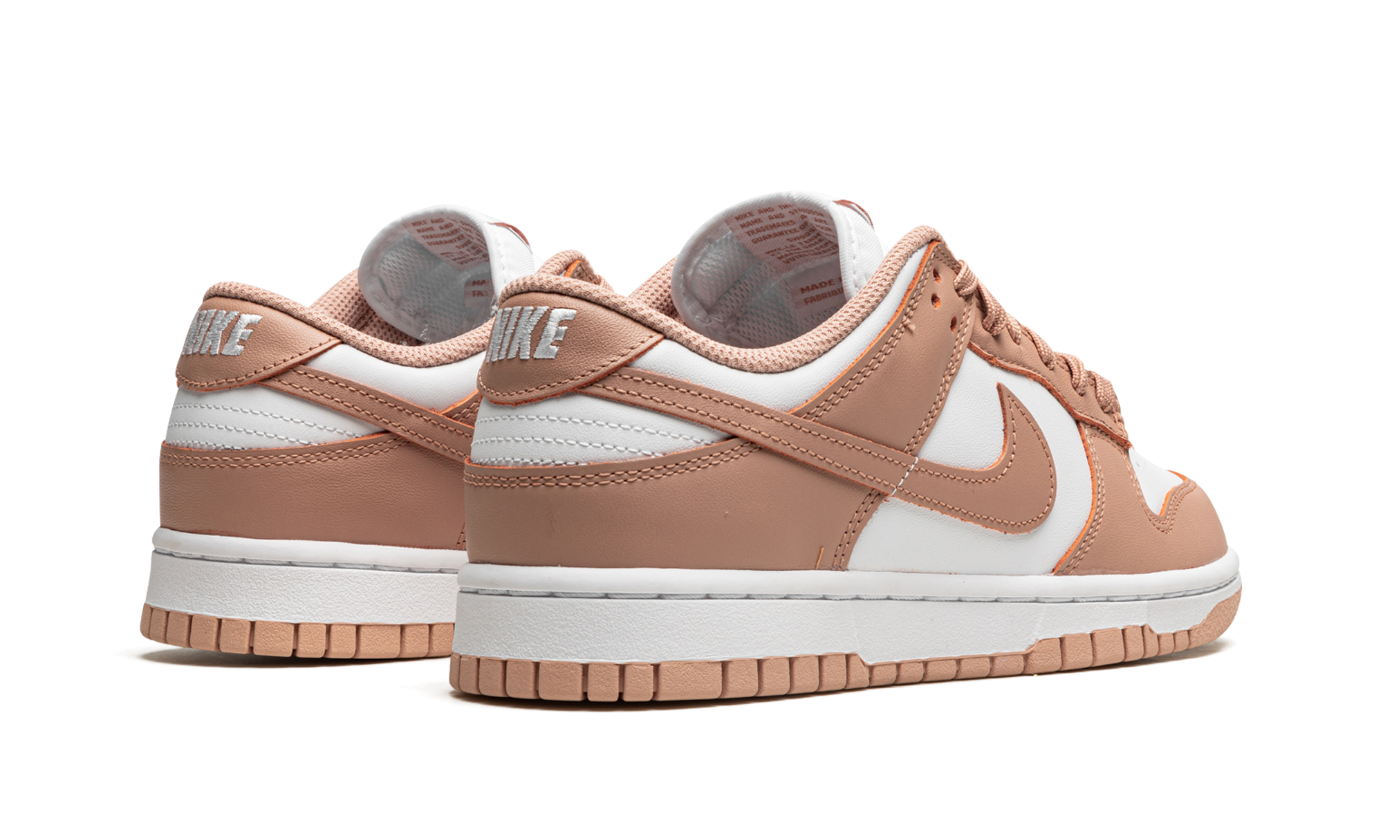 nike dunk low rose whisper women s+DD1503-118+diagnol right behind view