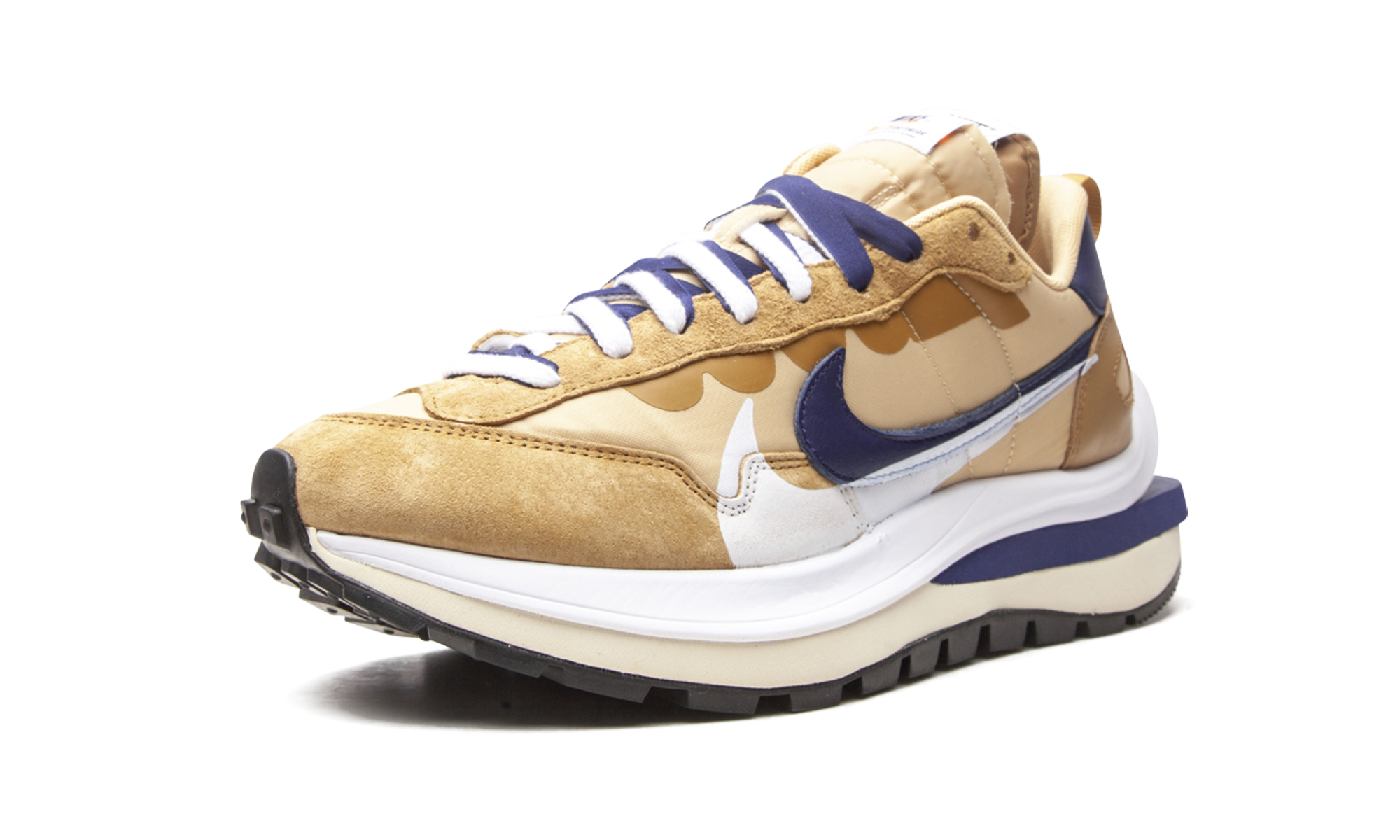 nike vaporwaffle sacai sesame blue void+DD1875-200+left diagnol single view