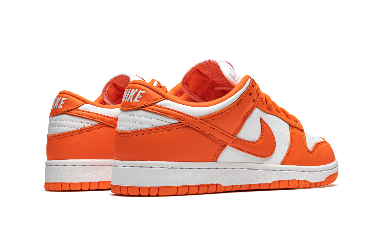 nike dunk low sp syracuse+CU1726-101+diagnol right behind view