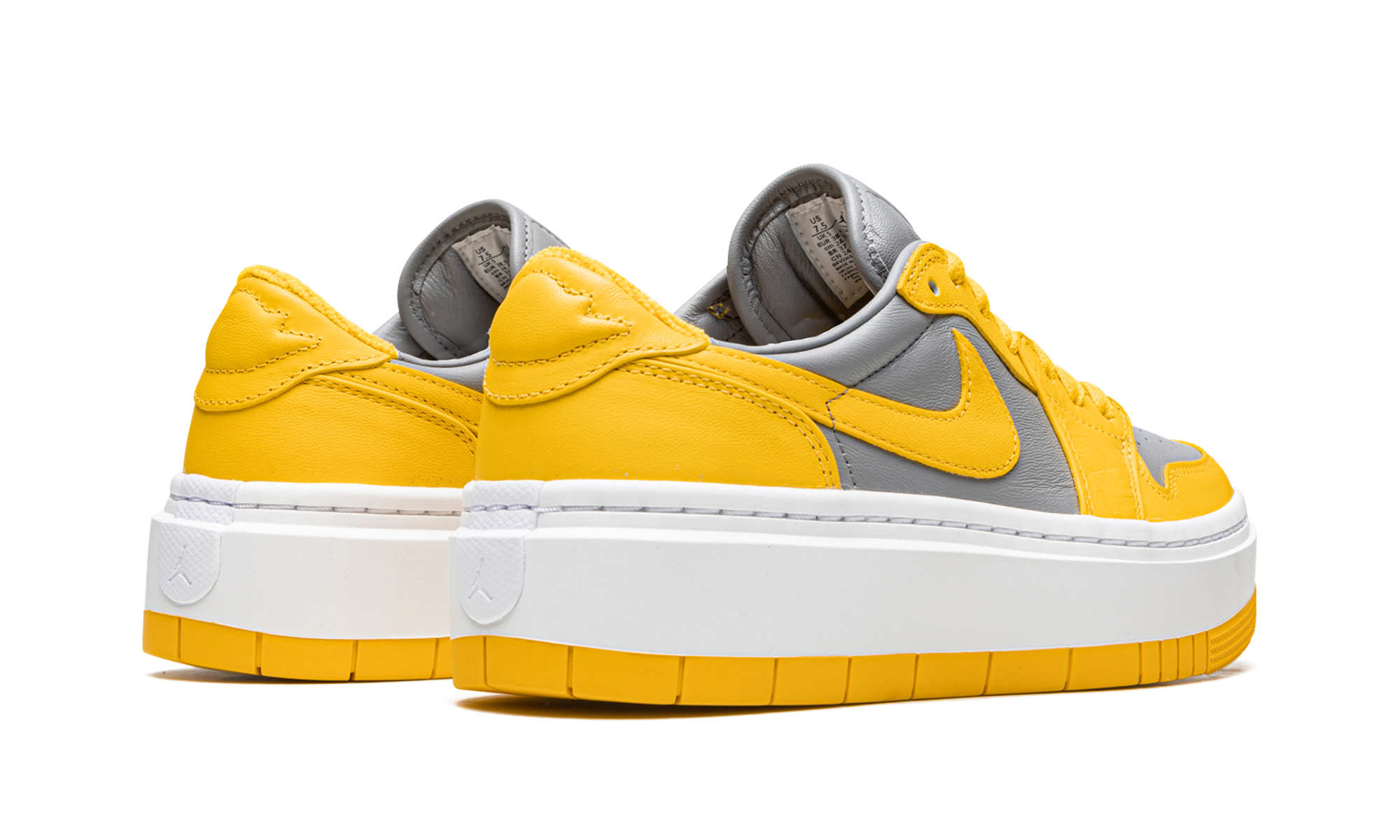 jordan 1 elevate low varsity maize cement women s+DH7004-017+diagnol right behind view
